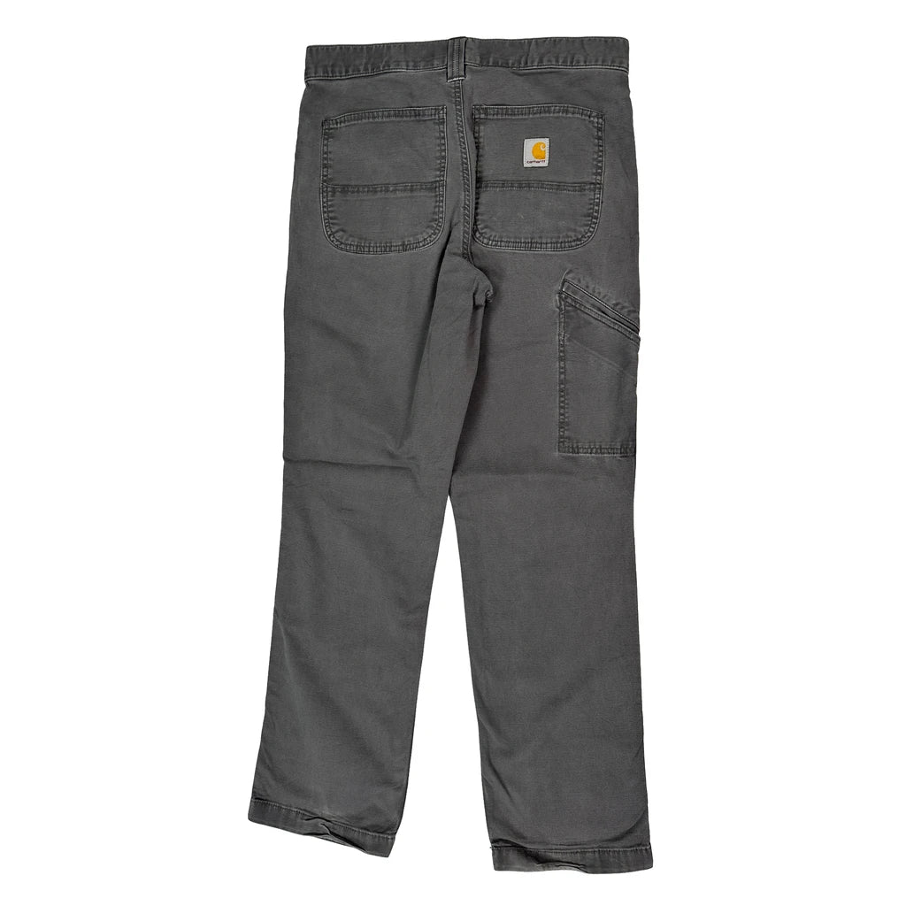 Carhartt Carpenter Trousers - 31W 32L Grey Cotton Refurbished - Thrifted (note: this is a term often used to describe second- refurbished available on Cerqular