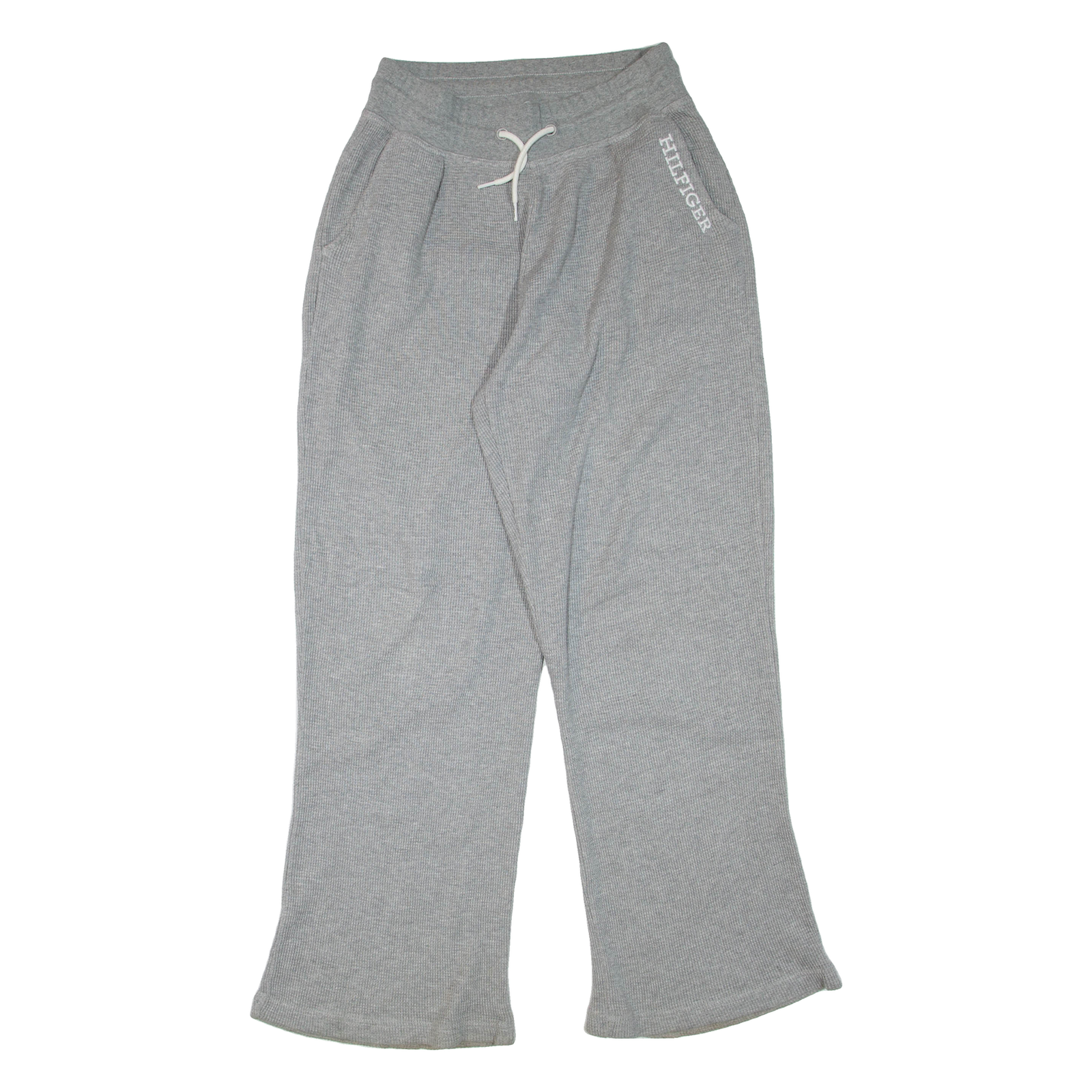 TOMMY HILFIGER Womens Joggers Grey Wide-Leg XS W24 L32 Refurbished - N/A refurbished available on Cerqular