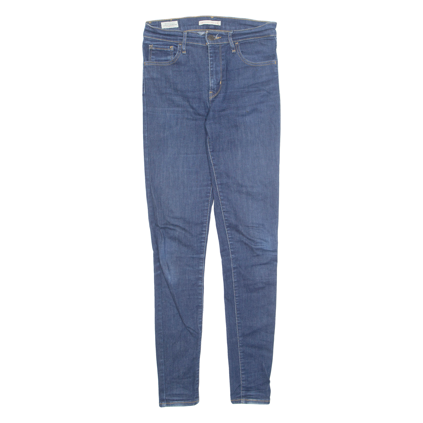 LEVI'S Big E 720 Womens Jeans Blue Regular Skinny Stone Wash W27 L32 Refurbished - N/A refurbished available on Cerqular