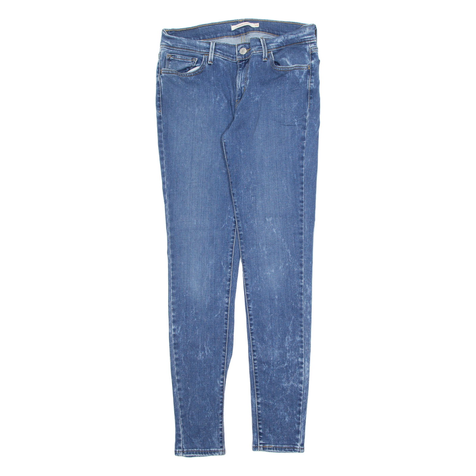 LEVI'S 710 Womens Jeans Blue Slim Skinny Acid Wash W29 L32 Refurbished - N/A refurbished available on Cerqular