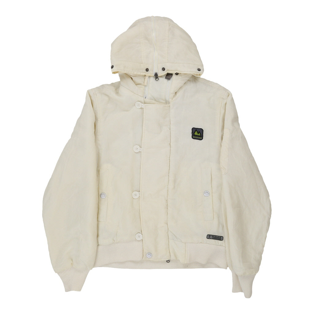 Pickwick Jacket - Large Cream Polyester Refurbished - Thrifted (note: this is a term often used to describe second- refurbished available on Cerqular