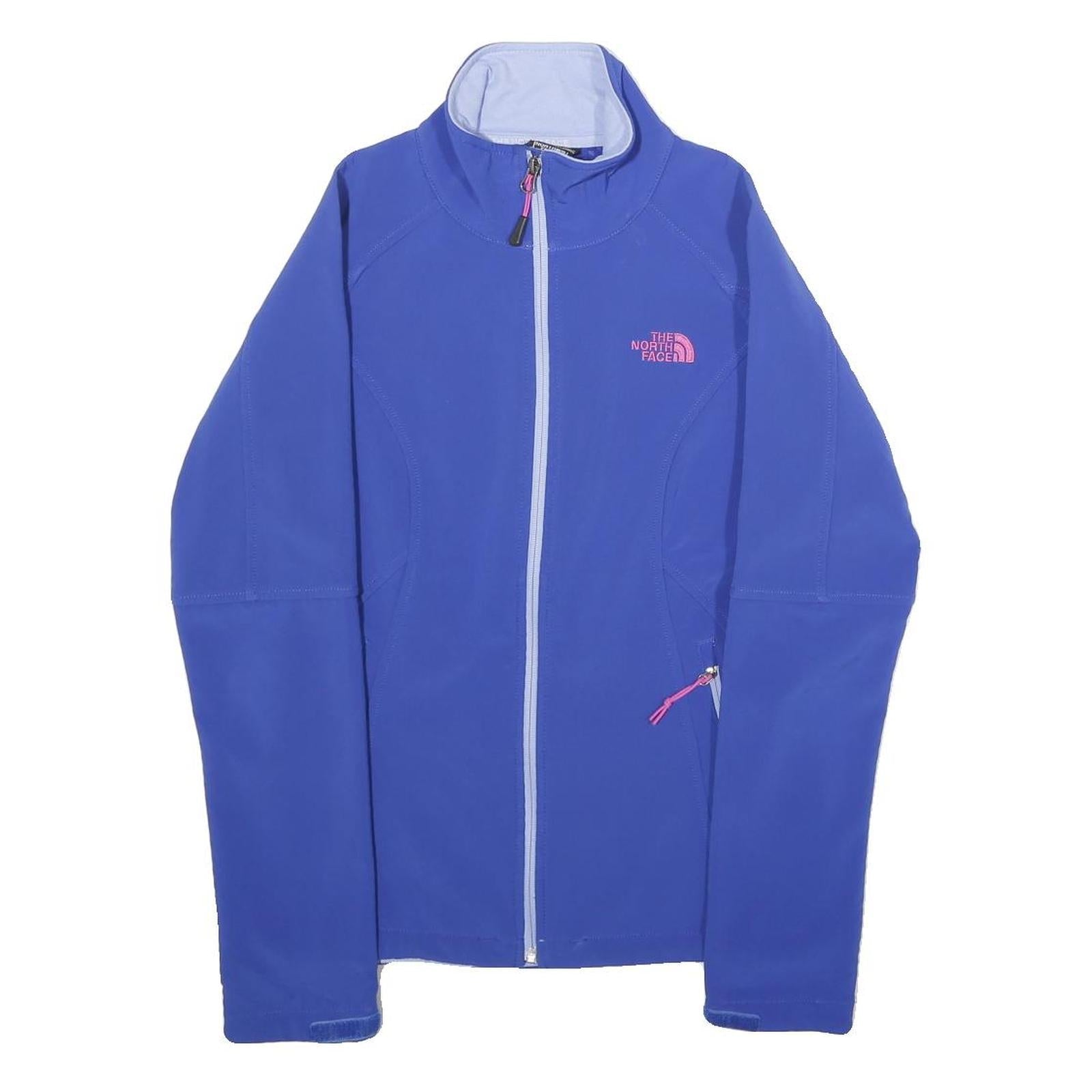 THE NORTH FACE Womens Blue Jacket S Polyester Blend Plain Zip Outdoor Active Refurbished - N/A refurbished available on Cerqular