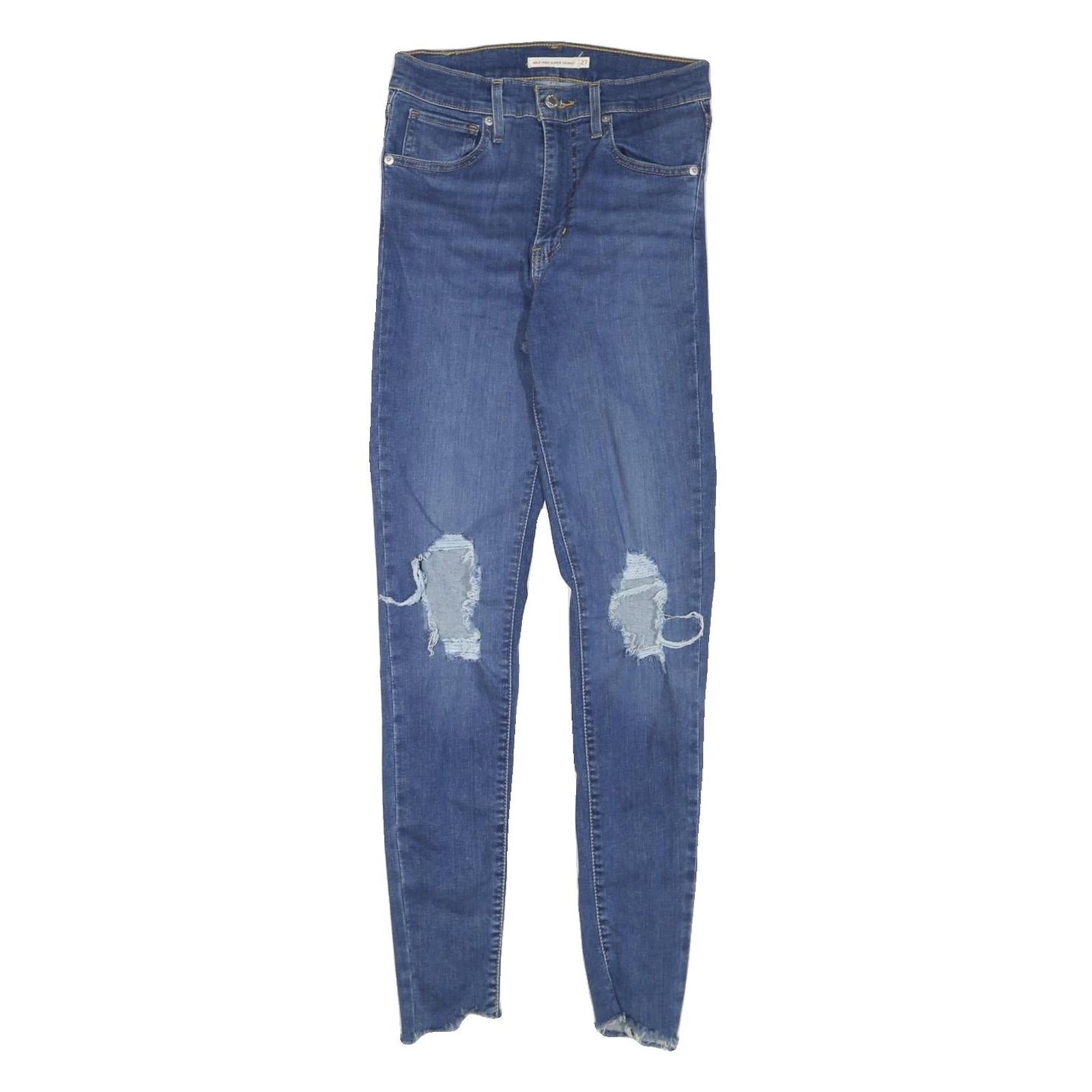 Buy LEVI'S Womens Blue Slim Skinny Denim Medium W27 L29 Ripped Distressed Jeans Refurbished - $41.59 LEVI'S Womens Blue Slim Skinny Denim Medium W27 L29 Ripped Distressed Jeans Refurbished - N/A refurbished available on Cerqular
