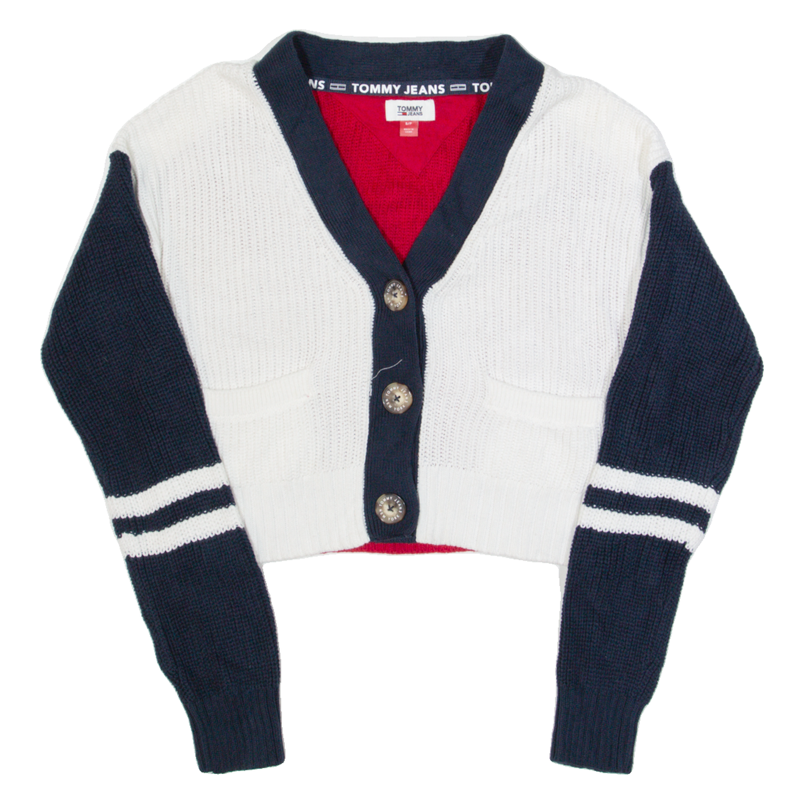 Buy TOMMY JEANS Cropped Womens Patterned Cardigan White V-Neck Tight Knit S Refurbished - $31.19 TOMMY JEANS Cropped Womens Patterned Cardigan White V-Neck Tight Knit S Refurbished - N/A refurbished available on Cerqular
