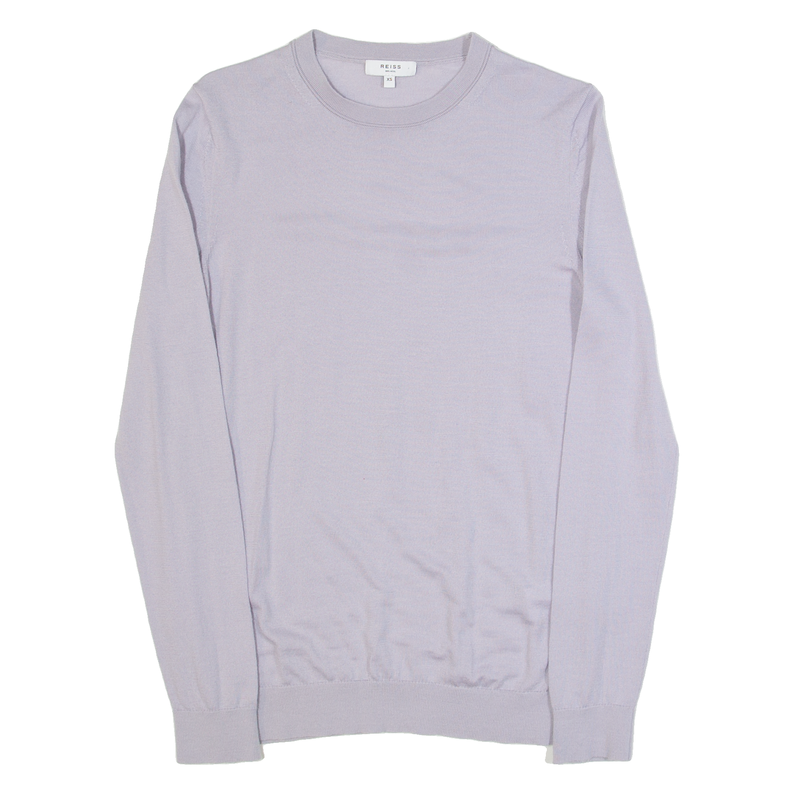REISS Wessex Womens Jumper Purple Tight Knit Wool XS Refurbished - N/A refurbished available on Cerqular