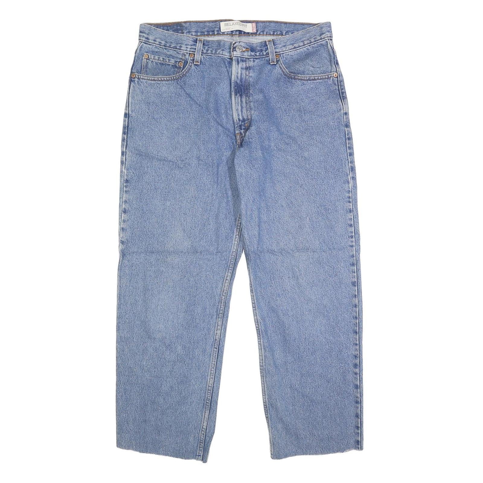 LEVI'S 550 Tapered Mens Jeans Blue Relaxed Tapered Denim Medium W36 L28 Classic Refurbished - N/A refurbished available on Cerqular