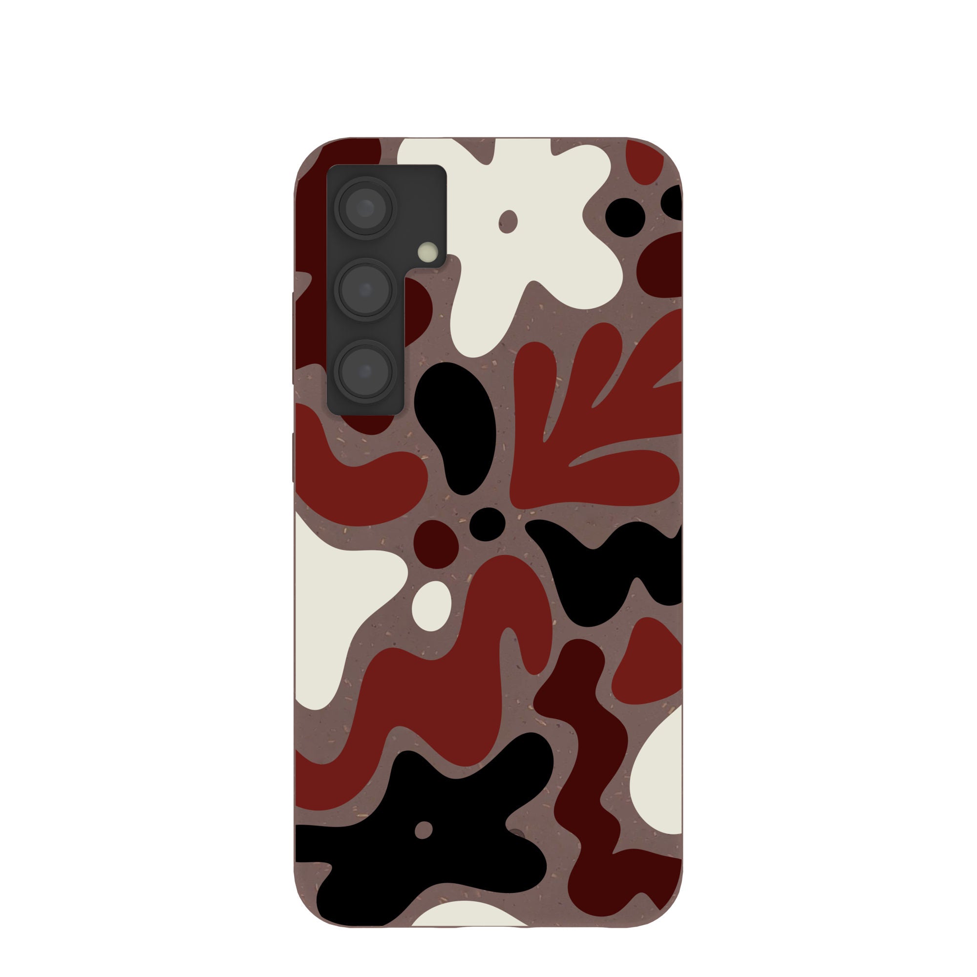 Chocolate Brown Earthy Curves Samsung Galaxy S24+(Plus) Case Refurbished - Pela Case refurbished available on Cerqular