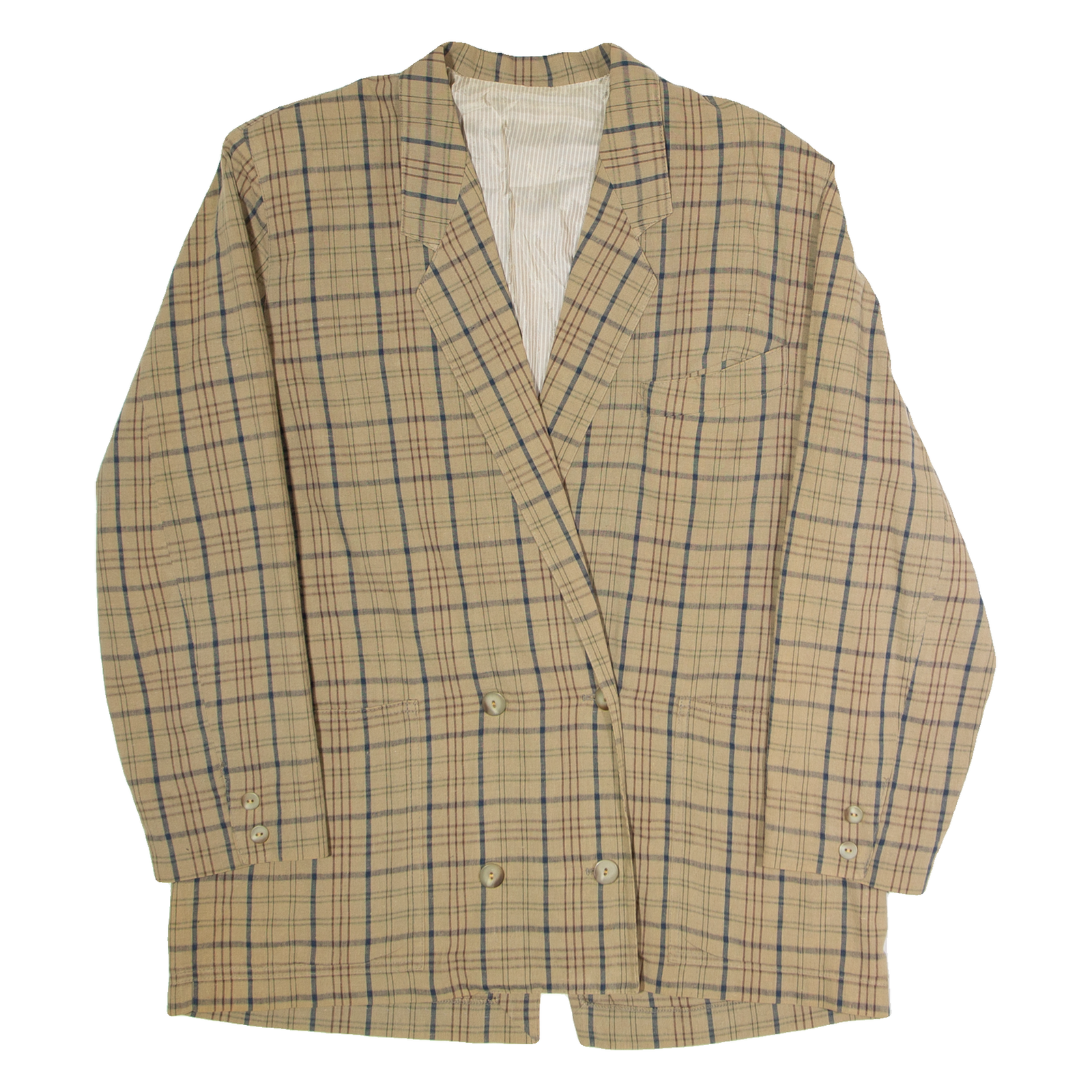 PENNYBLACK Womens Blazer Jacket Brown 90s Plaid UK 14 Refurbished - N/A refurbished available on Cerqular