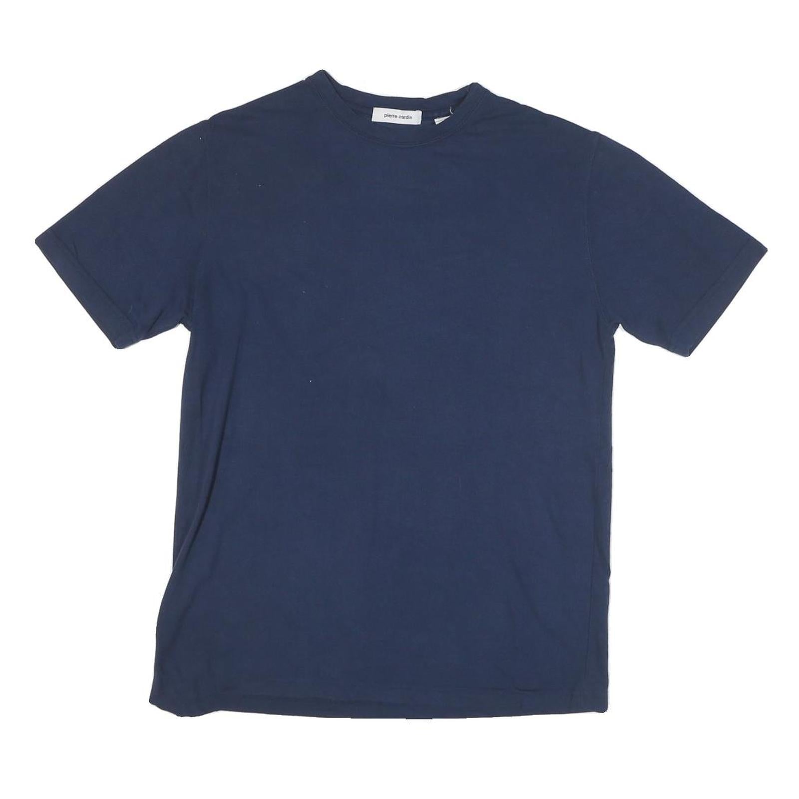 PIERRE CARDIN Mens Blue T-Shirt S Short Sleeve Crew Neck Plain Classic Fit Refurbished - N/A refurbished available on Cerqular