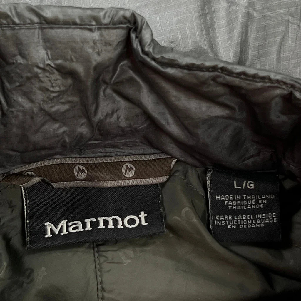 Marmot Jacket - Large Yellow Polyester Refurbished - Thrifted (note: this is a term often used to describe second- refurbished available on Cerqular