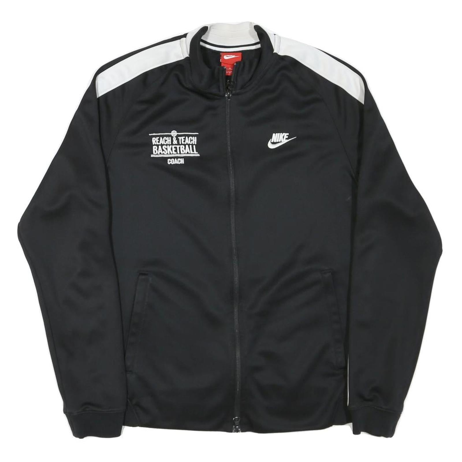 Buy NIKE Womens Black & White Basketball Coach Zip Jacket M Polyester Blend Track Refurbished - $49.39 NIKE Womens Black & White Basketball Coach Zip Jacket M Polyester Blend Track Refurbished - N/A refurbished available on Cerqular