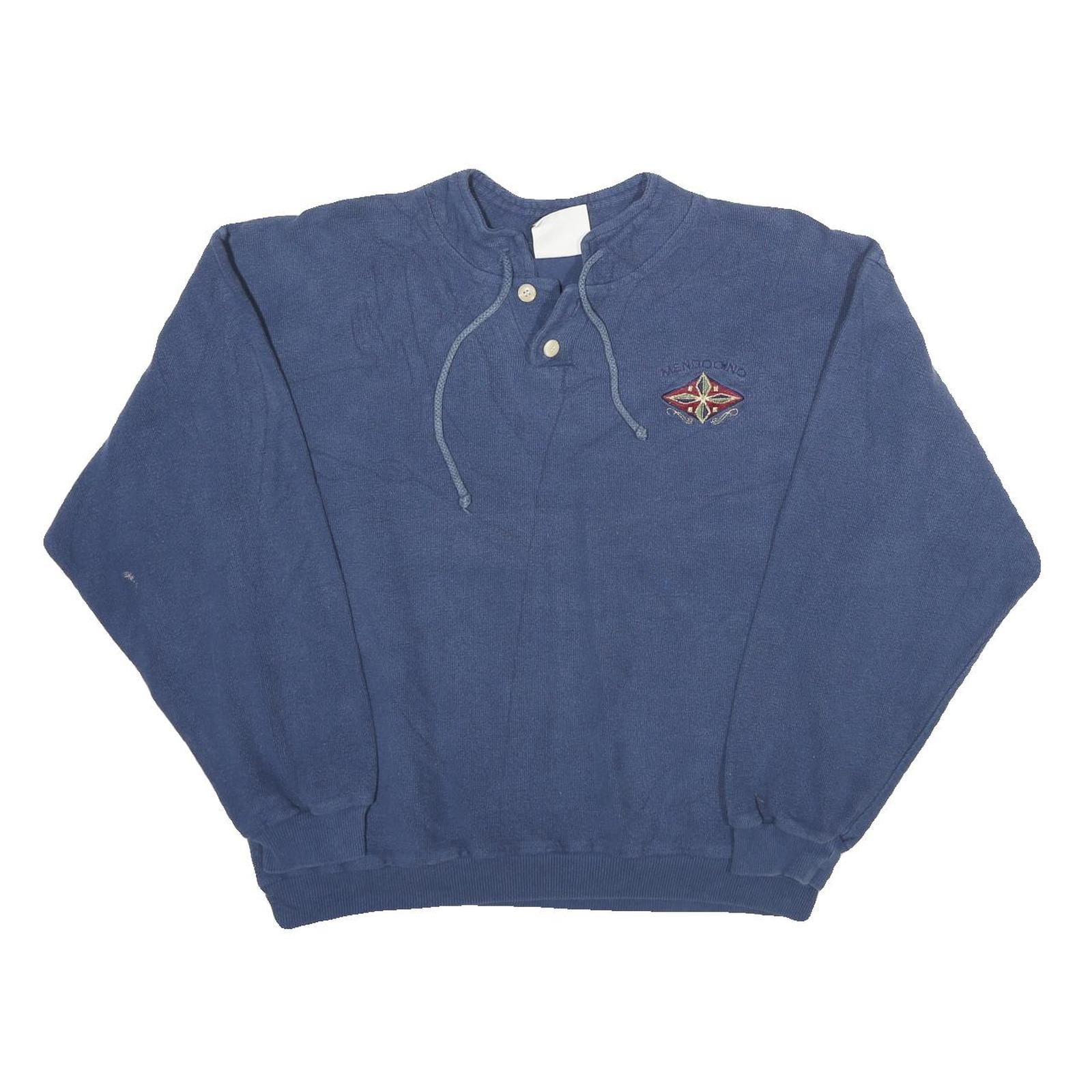 OUTFIT Mens Blue Pullover Sweatshirt L Mendoono Embroidered Logo Refurbished - N/A refurbished available on Cerqular