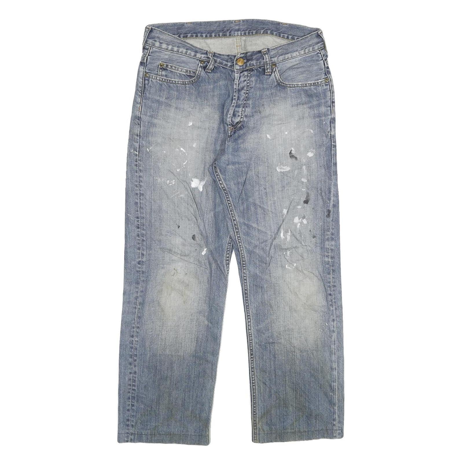 CARHARTT Mens Regular Fit Blue Denim Jeans W30 L26 Zip Closure Casual Wear Refurbished - N/A refurbished available on Cerqular