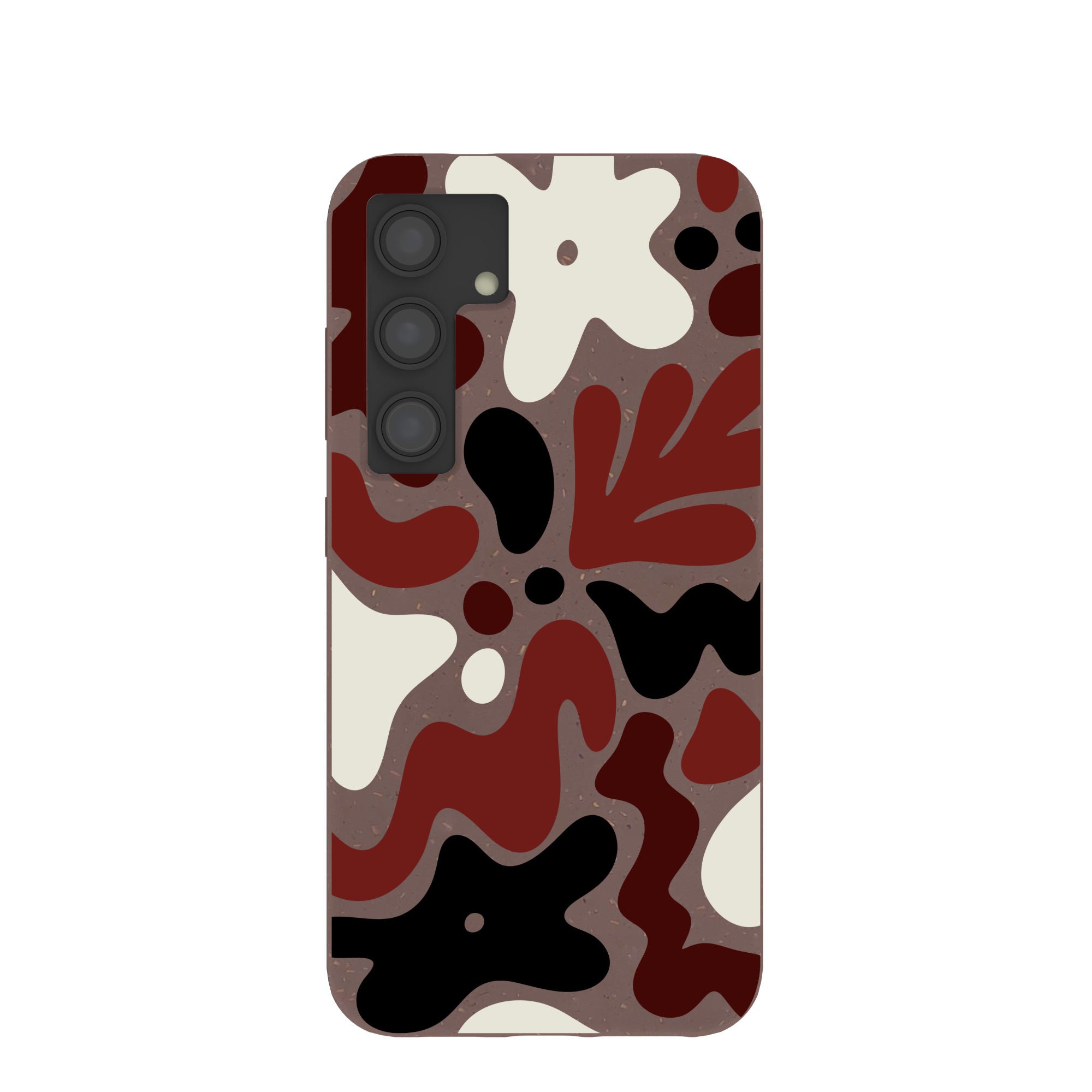 Chocolate Brown Earthy Curves Samsung Galaxy S24 Case Refurbished - Pela Case refurbished available on Cerqular