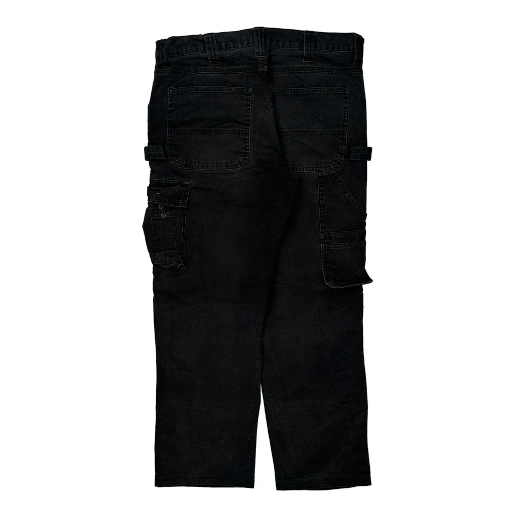Buy Dakota Grizzly Cargo Cargo Trousers - 34W 32L Black Cotton Refurbished - $46.89 Dakota Grizzly Cargo Cargo Trousers - 34W 32L Black Cotton Refurbished - Thrifted (note: this is a term often used to describe second- refurbished available on Cerqular