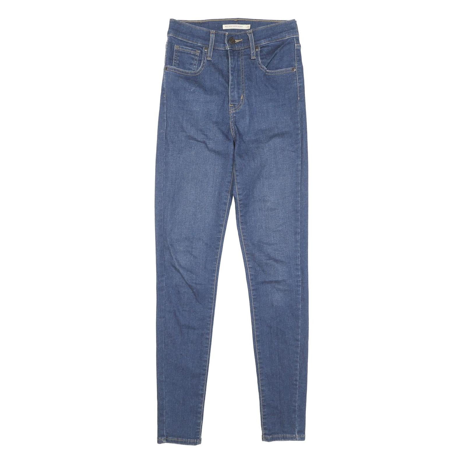 Buy LEVI'S Mile High Super Skinny Womens Jeans Blue Slim Skinny Denim W25 L30 Refurbished - $41.59 LEVI'S Mile High Super Skinny Womens Jeans Blue Slim Skinny Denim W25 L30 Refurbished - N/A refurbished available on Cerqular