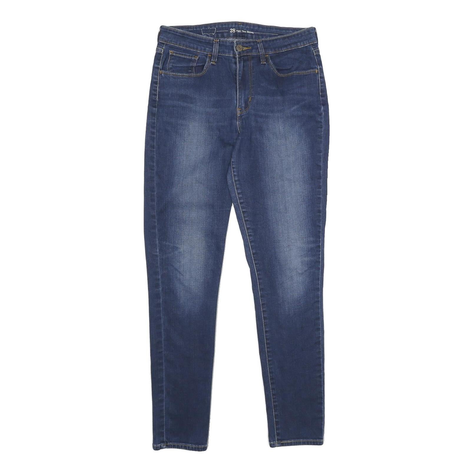 LEVI'S High Rise Skinny Womens Jeans Blue Slim Skinny Denim Medium W28 L32 Refurbished - N/A refurbished available on Cerqular