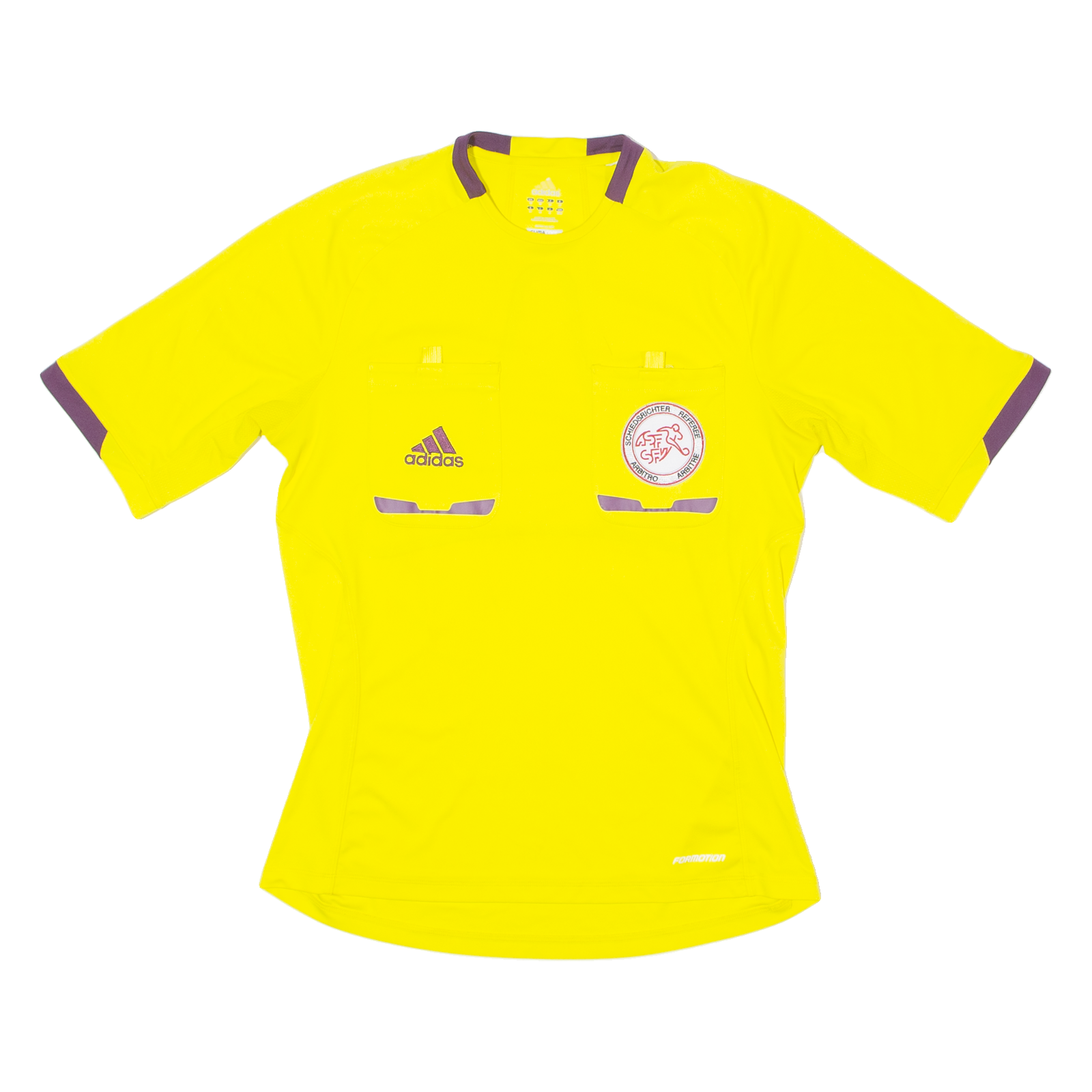 ADIDAS Switzerland FA Referee Mens Football Shirt Jersey Yellow M Refurbished - N/A refurbished available on Cerqular