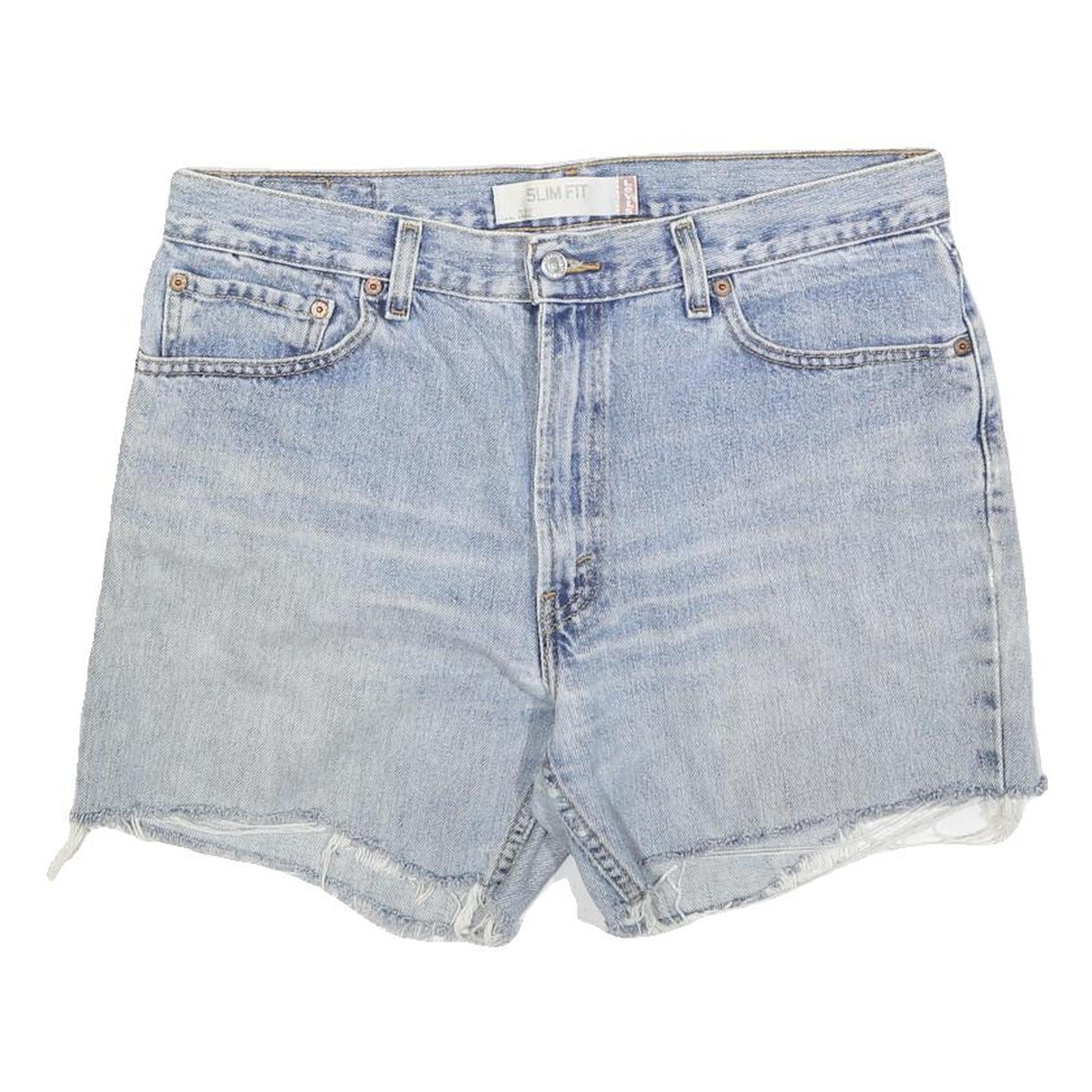 Buy LEVI'S Womens Denim Blue Shorts Slim Fit L W36 Distressed Hem Casual Refurbished - $25.99 LEVI'S Womens Denim Blue Shorts Slim Fit L W36 Distressed Hem Casual Refurbished - N/A refurbished available on Cerqular