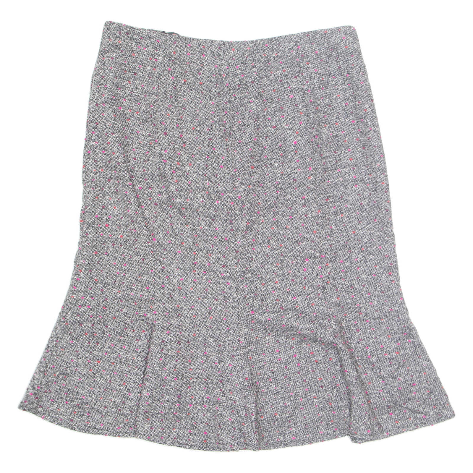 PRESTIGE Womens Peasant Skirt Grey Midi Spotted UK 14 Refurbished - N/A refurbished available on Cerqular