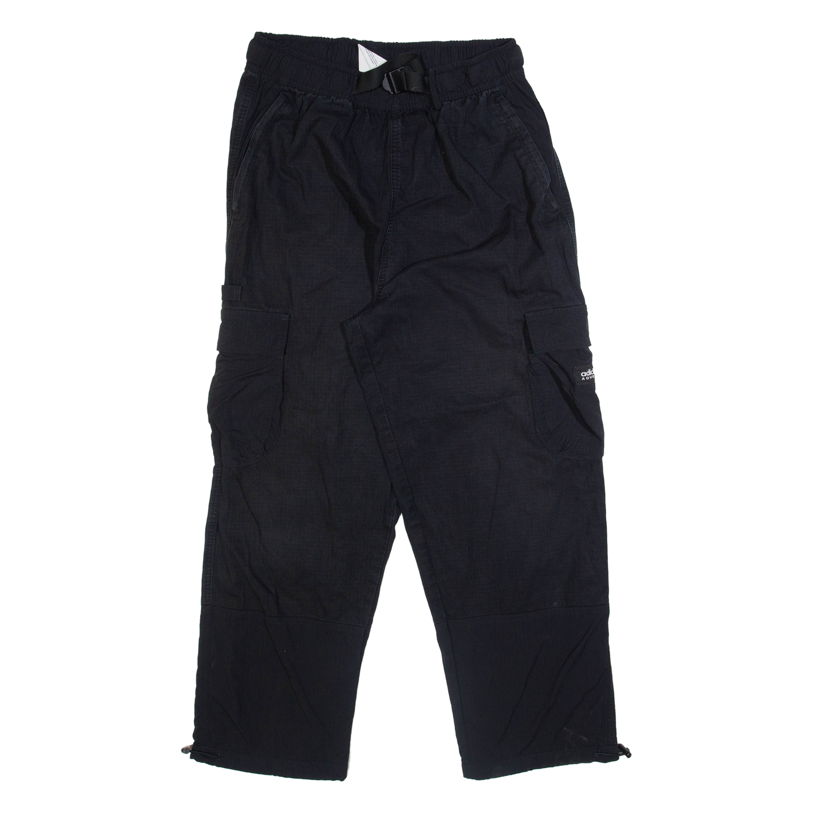 ADIDAS Cargo Mens Trousers Black Relaxed Straight W28 L27 Refurbished - N/A refurbished available on Cerqular