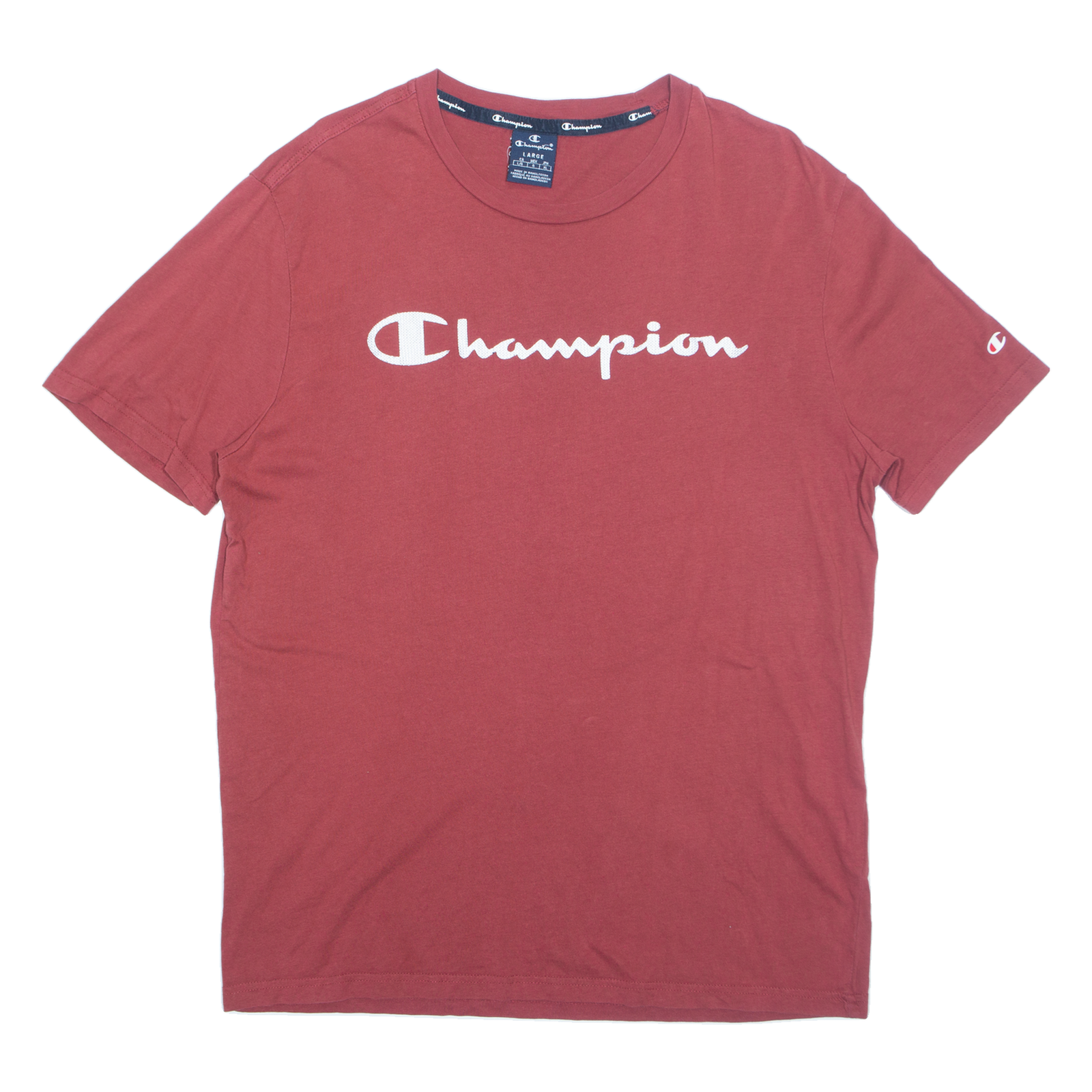 Buy CHAMPION Mens T-Shirt Red L Refurbished - $15.59 CHAMPION Mens T-Shirt Red L Refurbished - N/A refurbished available on Cerqular