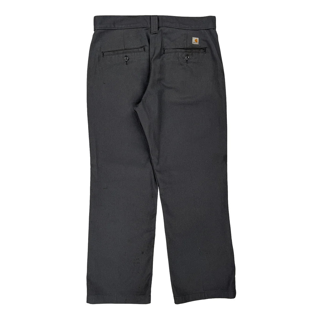Carhartt Trousers - 32W 28L Grey Cotton Refurbished - Thrifted (note: this is a term often used to describe second- refurbished available on Cerqular