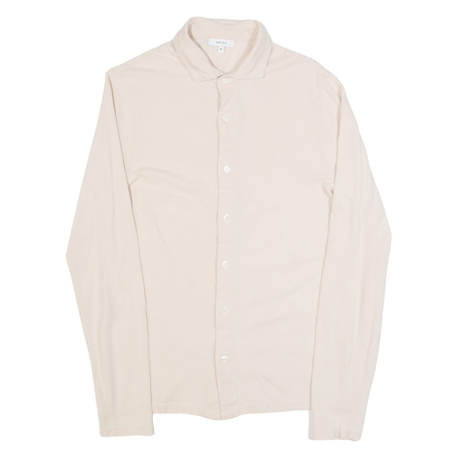 REISS Mens Plain Shirt Pink Long Sleeve XS Refurbished - N/A refurbished available on Cerqular