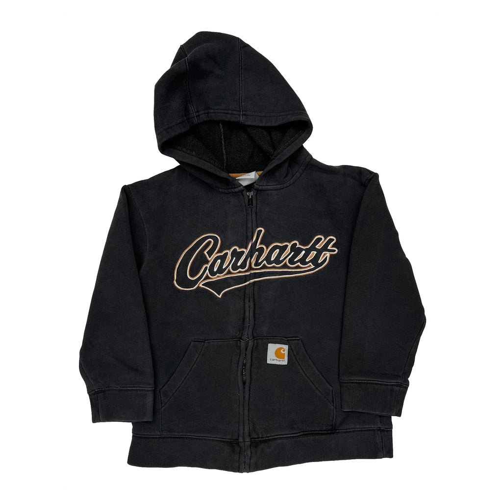 Buy Age 8-10 Carhartt Spellout Hoodie - Small Black Cotton Blend Refurbished - $25.45 Age 8-10 Carhartt Spellout Hoodie - Small Black Cotton Blend Refurbished - Thrifted (note: this is a term often used to describe second- refurbished available on Cerqular