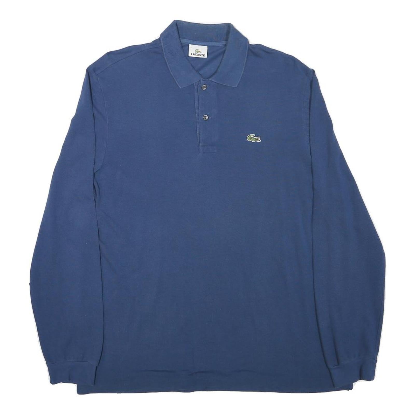 Buy LACOSTE Mens Blue Long Sleeve Plain Polo Shirt L Cotton Blend Classic Refurbished - $67.59 LACOSTE Mens Blue Long Sleeve Plain Polo Shirt L Cotton Blend Classic Refurbished - N/A refurbished available on Cerqular