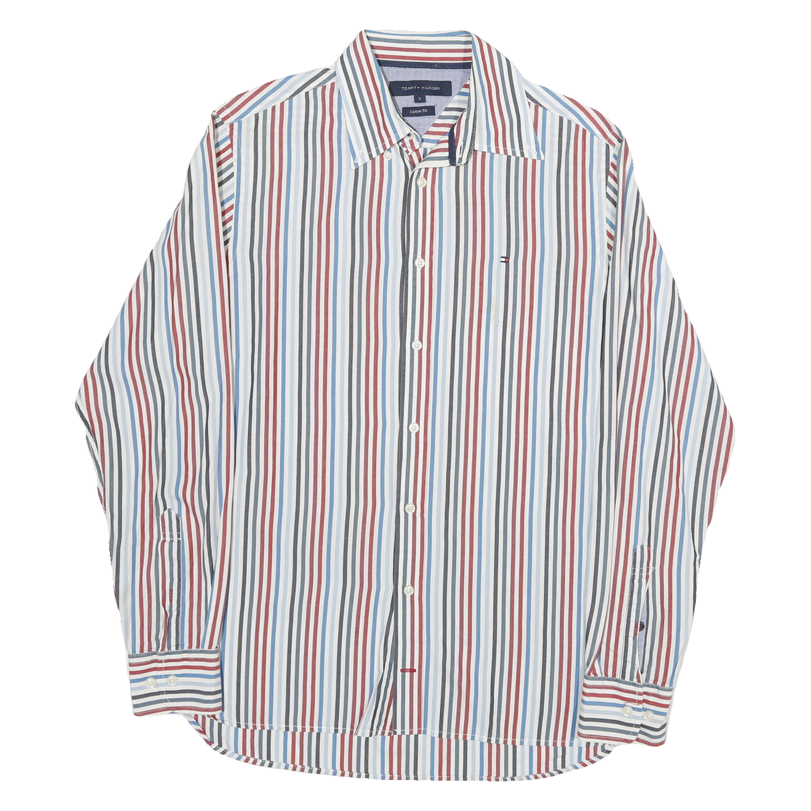 Buy TOMMY HILFIGER Mens Blue & Red & White Striped Shirt S Cotton Blend Classic Fit Refurbished - $22.09 TOMMY HILFIGER Mens Blue & Red & White Striped Shirt S Cotton Blend Classic Fit Refurbished - N/A refurbished available on Cerqular