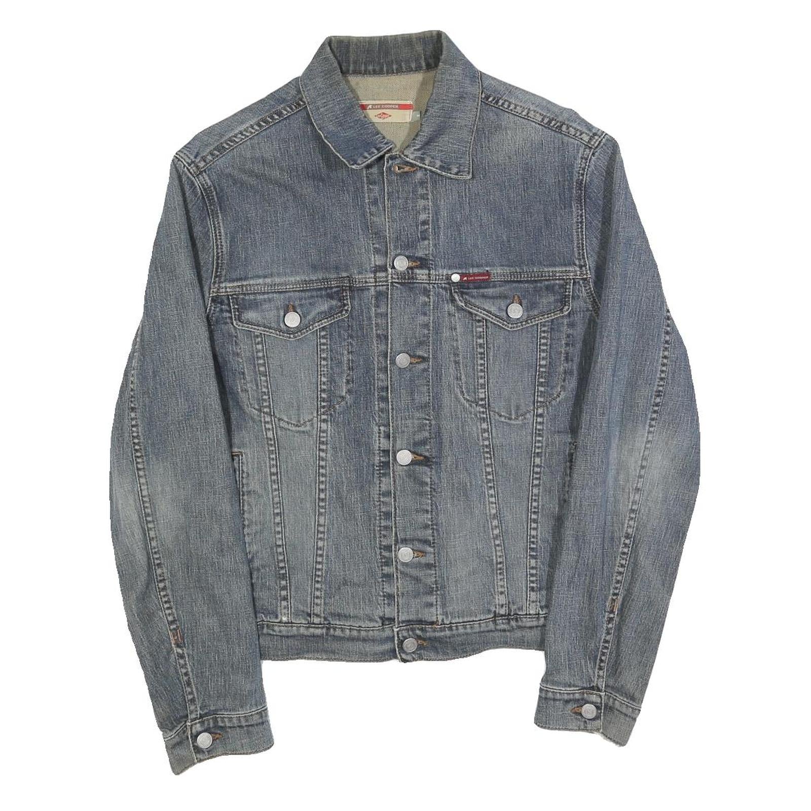 LEE COOPER Mens Blue Denim Cotton Button Jacket M Vintage Classic Refurbished - N/A refurbished available on Cerqular