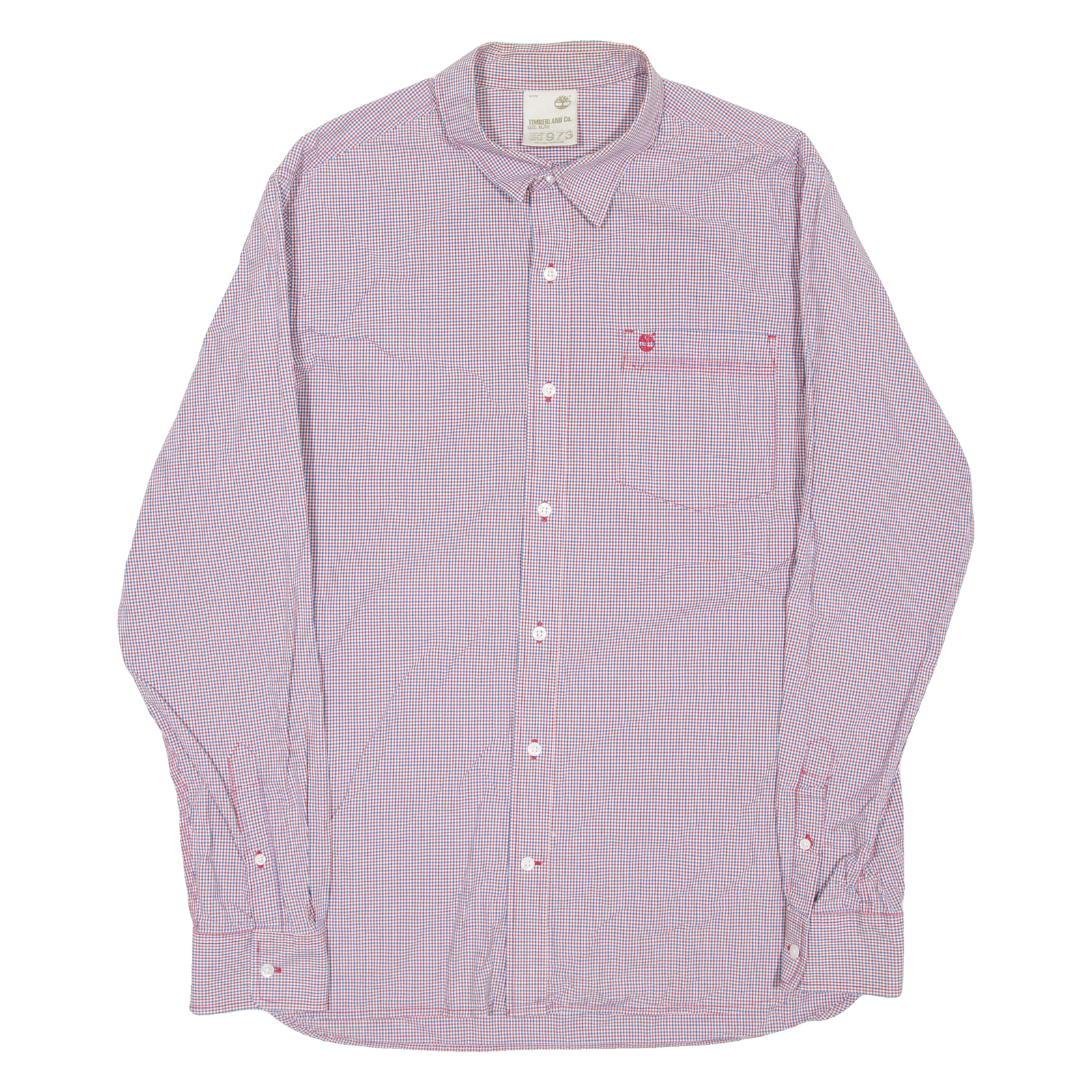 TIMBERLAND Mens Shirt Red Check Long Sleeve XL Refurbished - N/A refurbished available on Cerqular
