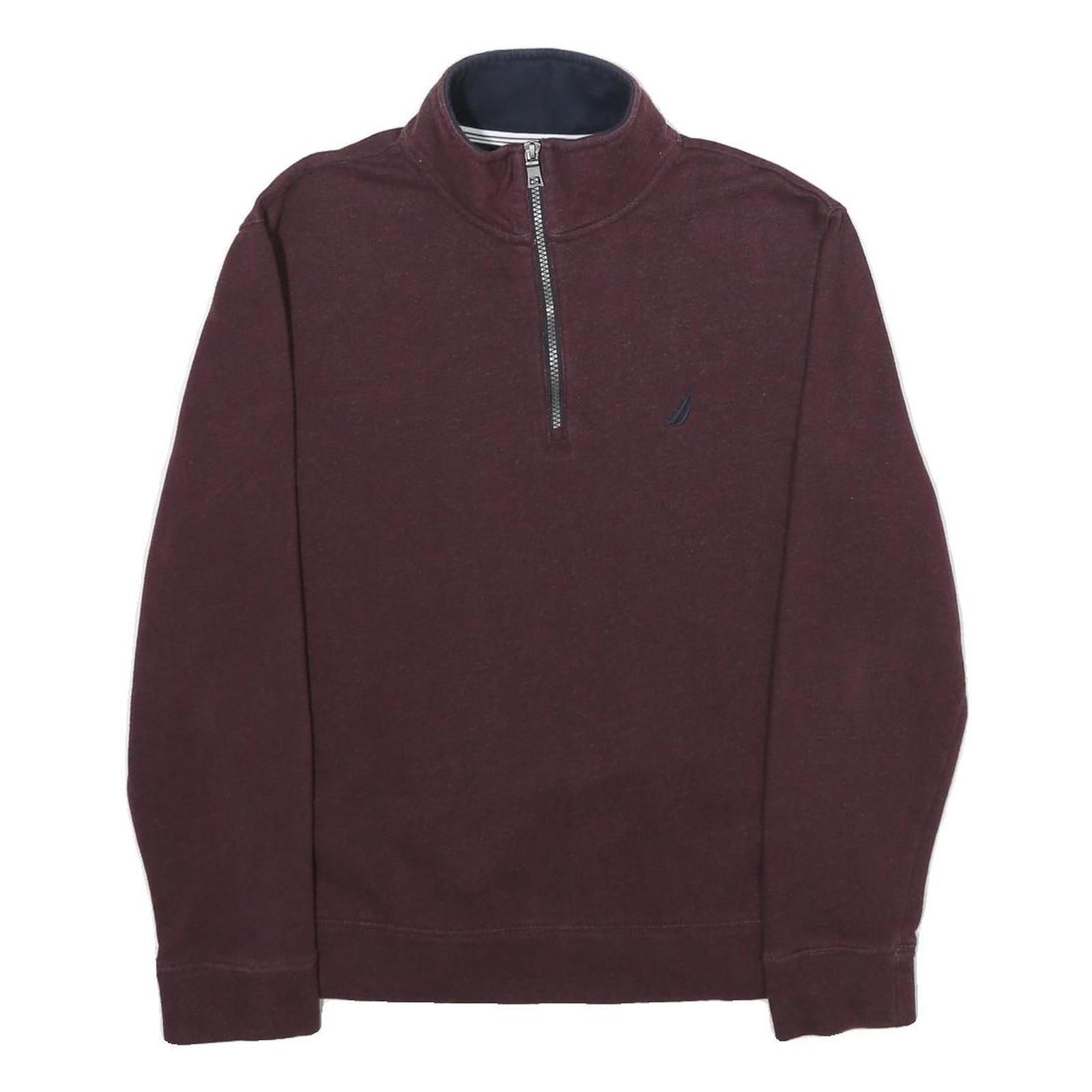 Buy NAUTICA Mens Maroon 1/4 Zip Sweatshirt S Cotton Blend Casual Pullover Refurbished - $32.49 NAUTICA Mens Maroon 1/4 Zip Sweatshirt S Cotton Blend Casual Pullover Refurbished - N/A refurbished available on Cerqular