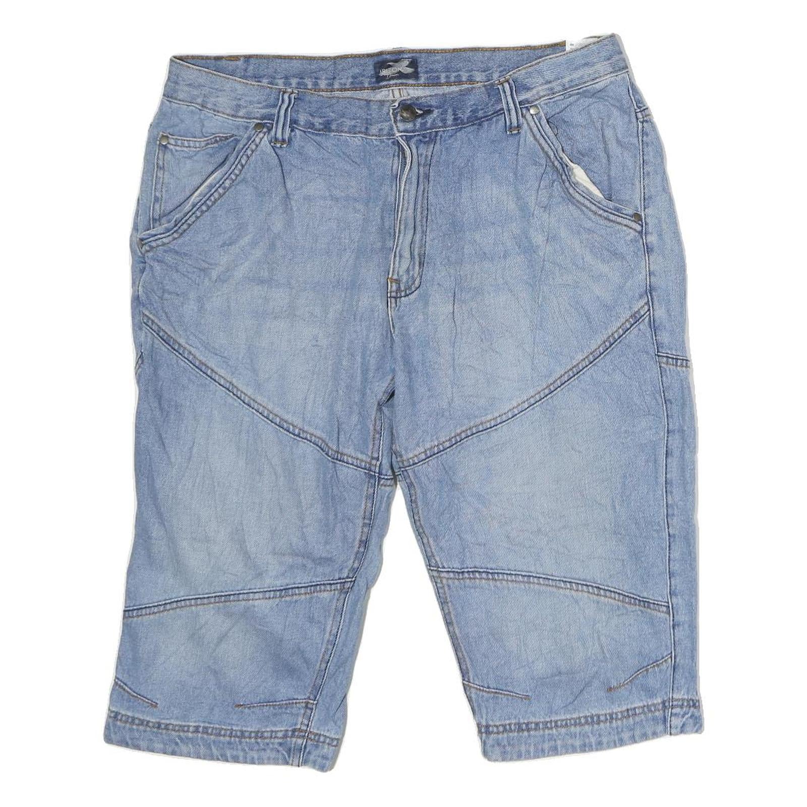 ARIZONA JEAN COMPANY Mens Cotton Blue Denim Casual Shorts XL W38 Relaxed Fit Refurbished - N/A refurbished available on Cerqular