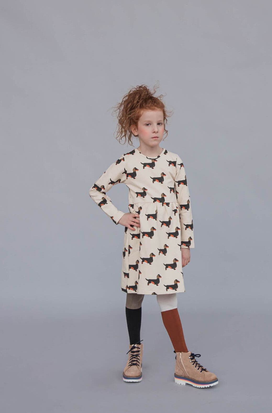 Girls long sleeve dress - Dachshund | Size: 1-2 years Refurbished - N/A (Note: This brand may not be well-known globally refurbished available on Cerqular