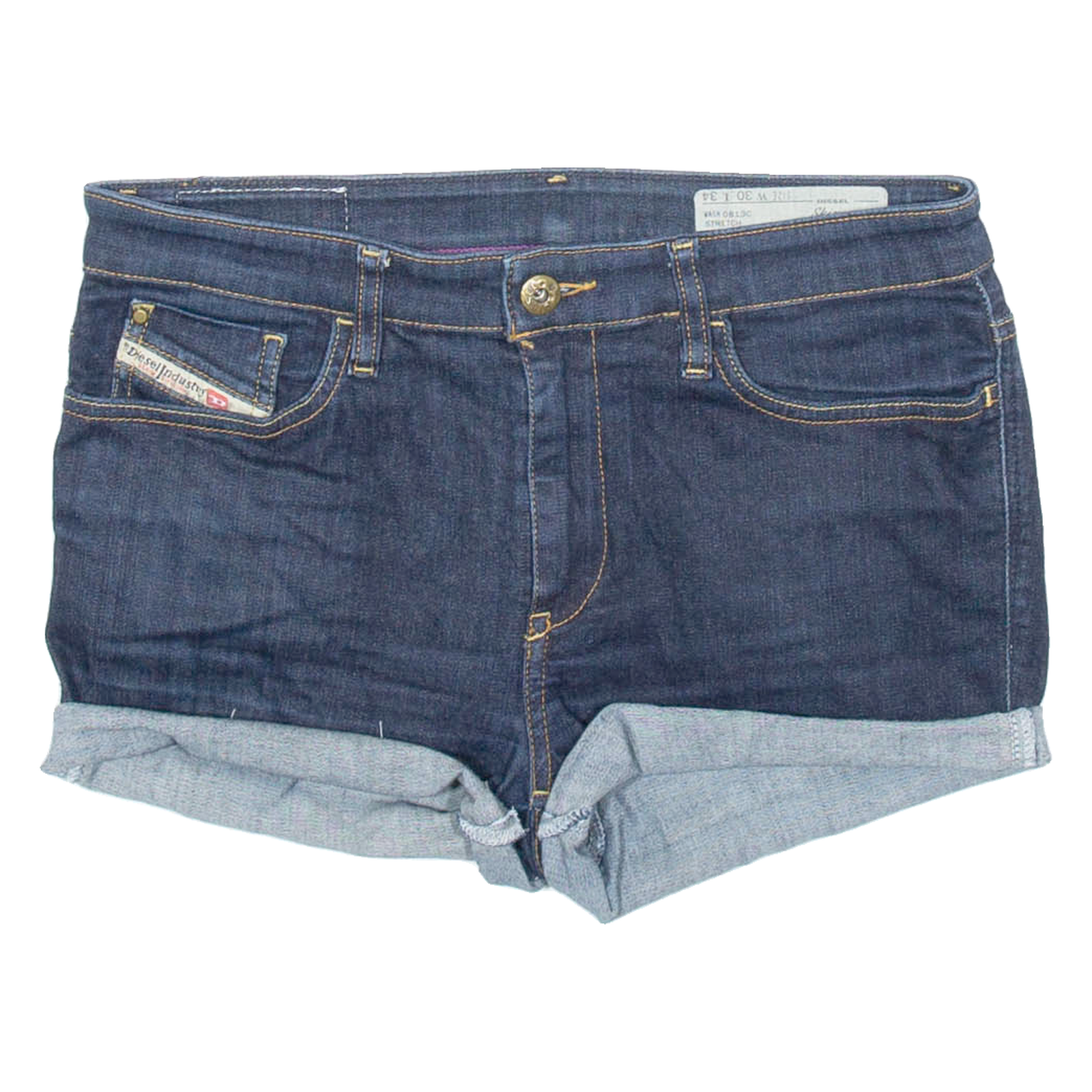DIESEL Womens Denim Shorts Blue Relaxed M W30 Refurbished - N/A refurbished available on Cerqular