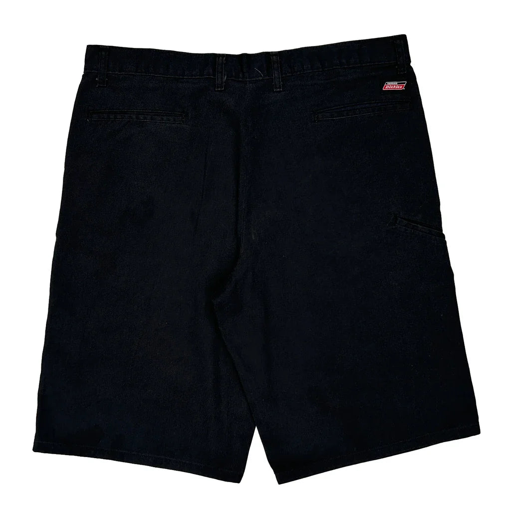 Dickies Shorts - 36W 11L Black Polyester Blend Refurbished - Thrifted (note: this is a term often used to describe second- refurbished available on Cerqular