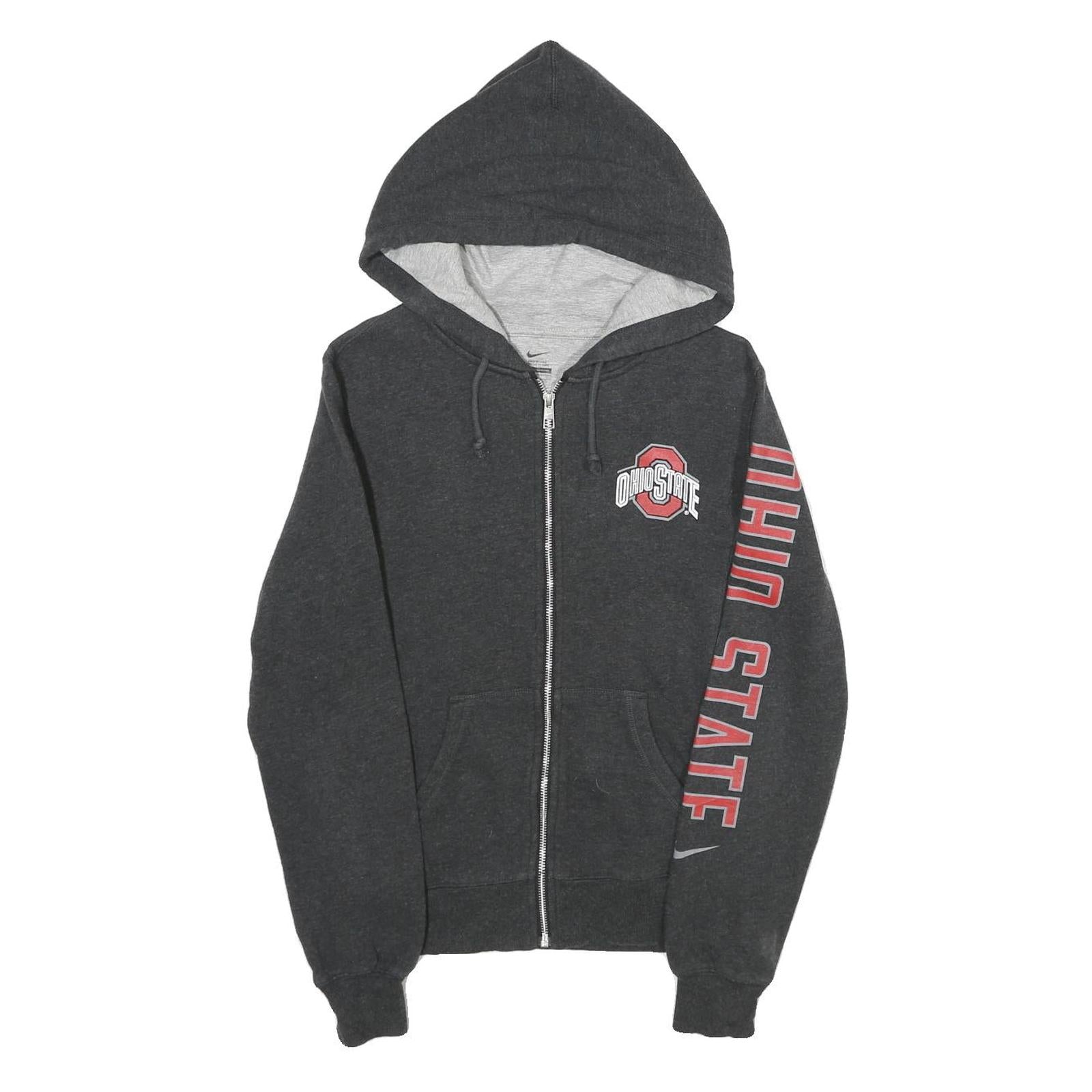 NIKE Mens Black Ohio State Zip Hoodie S OSU Logo Sportswear Refurbished - N/A refurbished available on Cerqular
