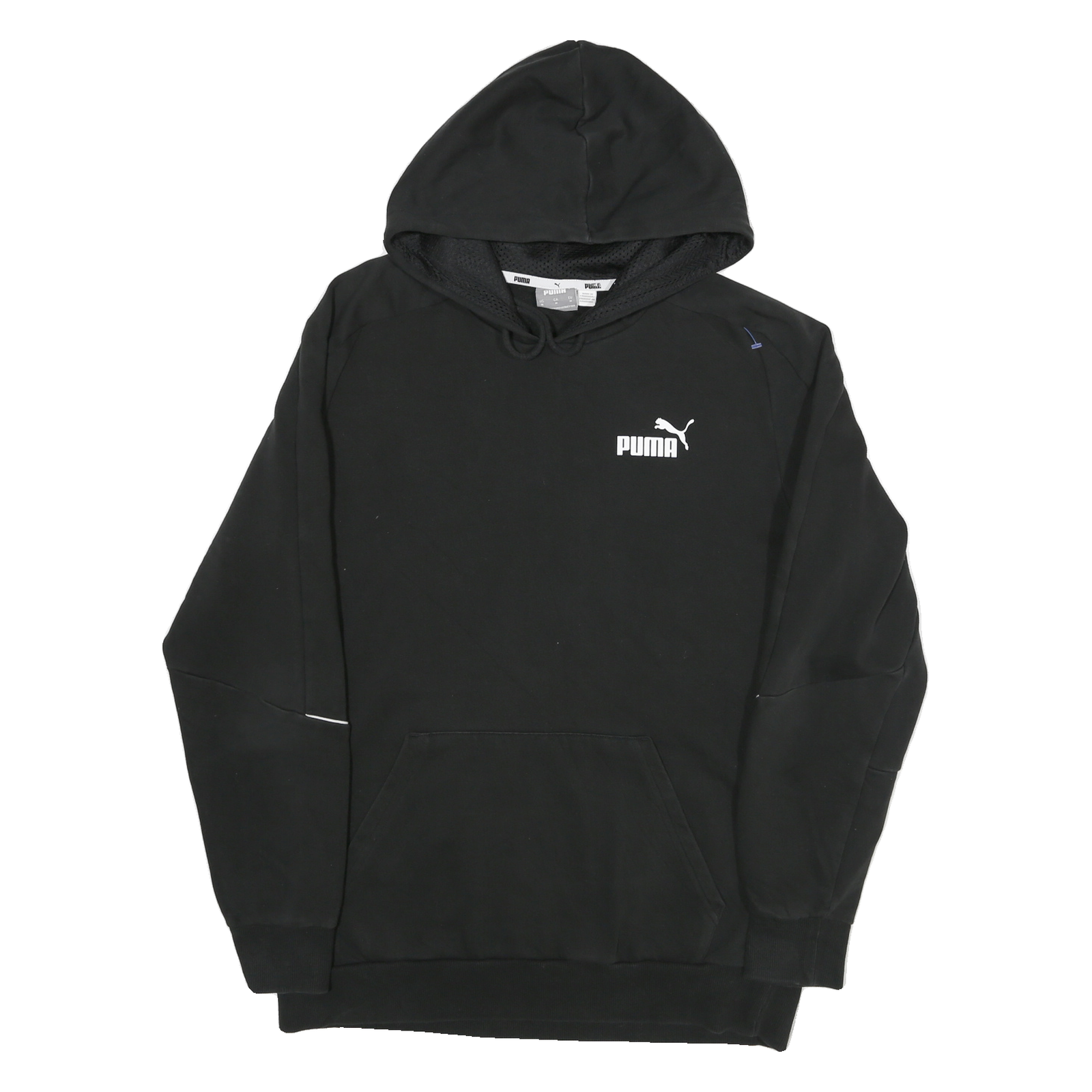 PUMA Mens Black Cotton Blend Pullover Hoodie M Sports Sweatshirt Refurbished - N/A refurbished available on Cerqular