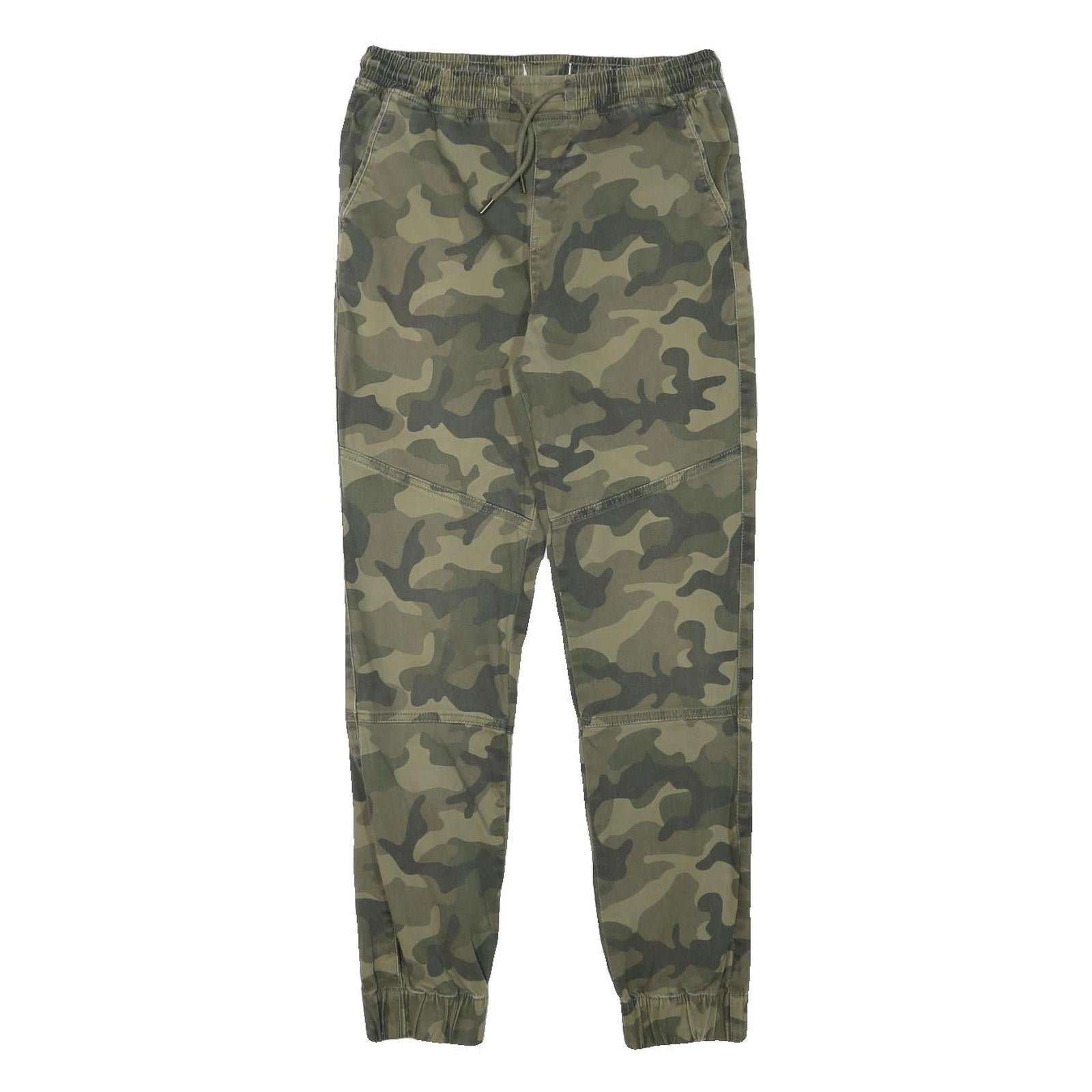 Mens Cotton Blend Slim Fit Camouflage Trousers Drawstring W27 L27 Casual Refurbished - N/A refurbished available on Cerqular