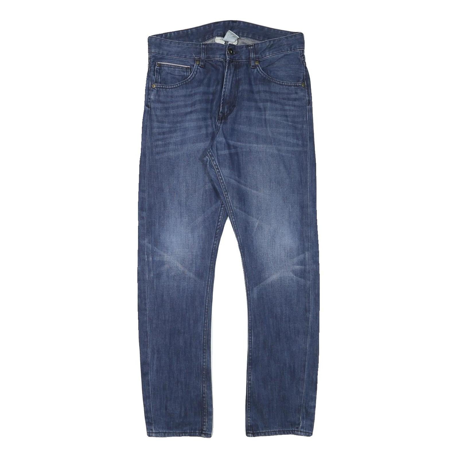 TOMMY HILFIGER Mens Slim Blue Denim Medium W30 L28 Zip Jeans Stylish Casual Refurbished - N/A refurbished available on Cerqular