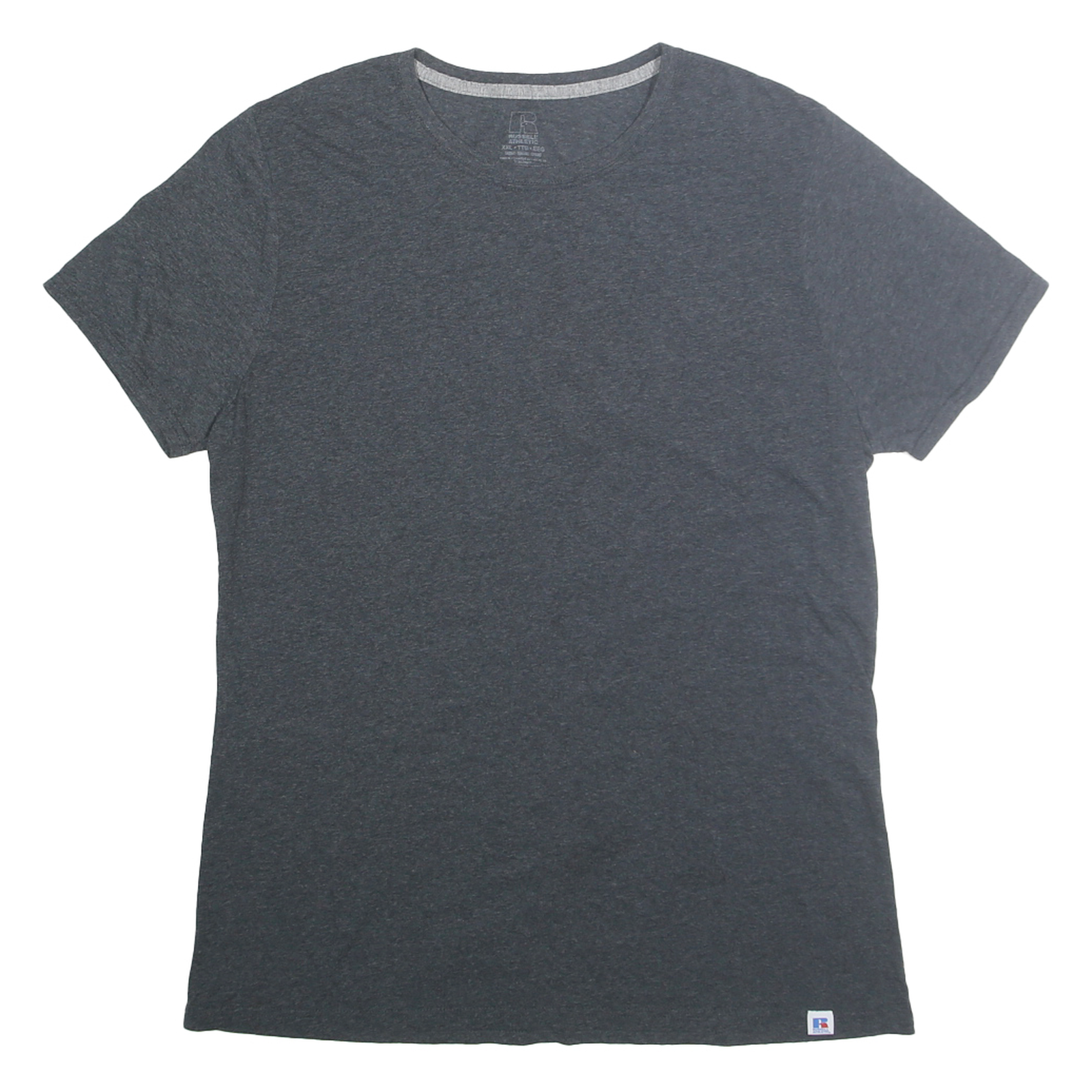 RUSSELL ATHLETIC Mens Grey T-Shirt 2XL Short Sleeve Crew Neck Cotton Blend Refurbished - N/A refurbished available on Cerqular