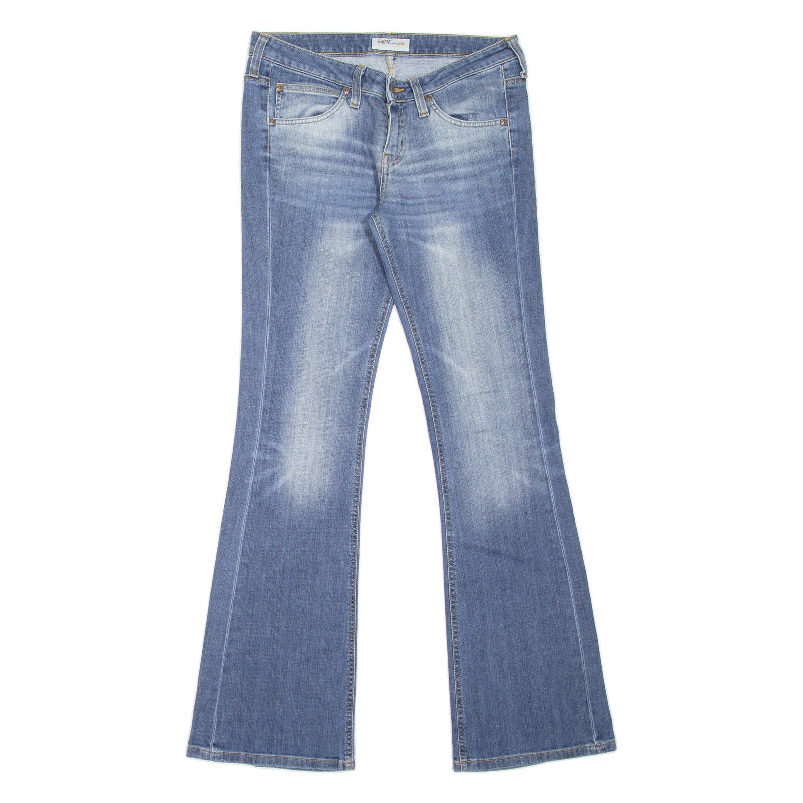 LEE Gale Womens Jeans Blue Regular Bootcut Stone Wash W30 L33 Refurbished - N/A refurbished available on Cerqular