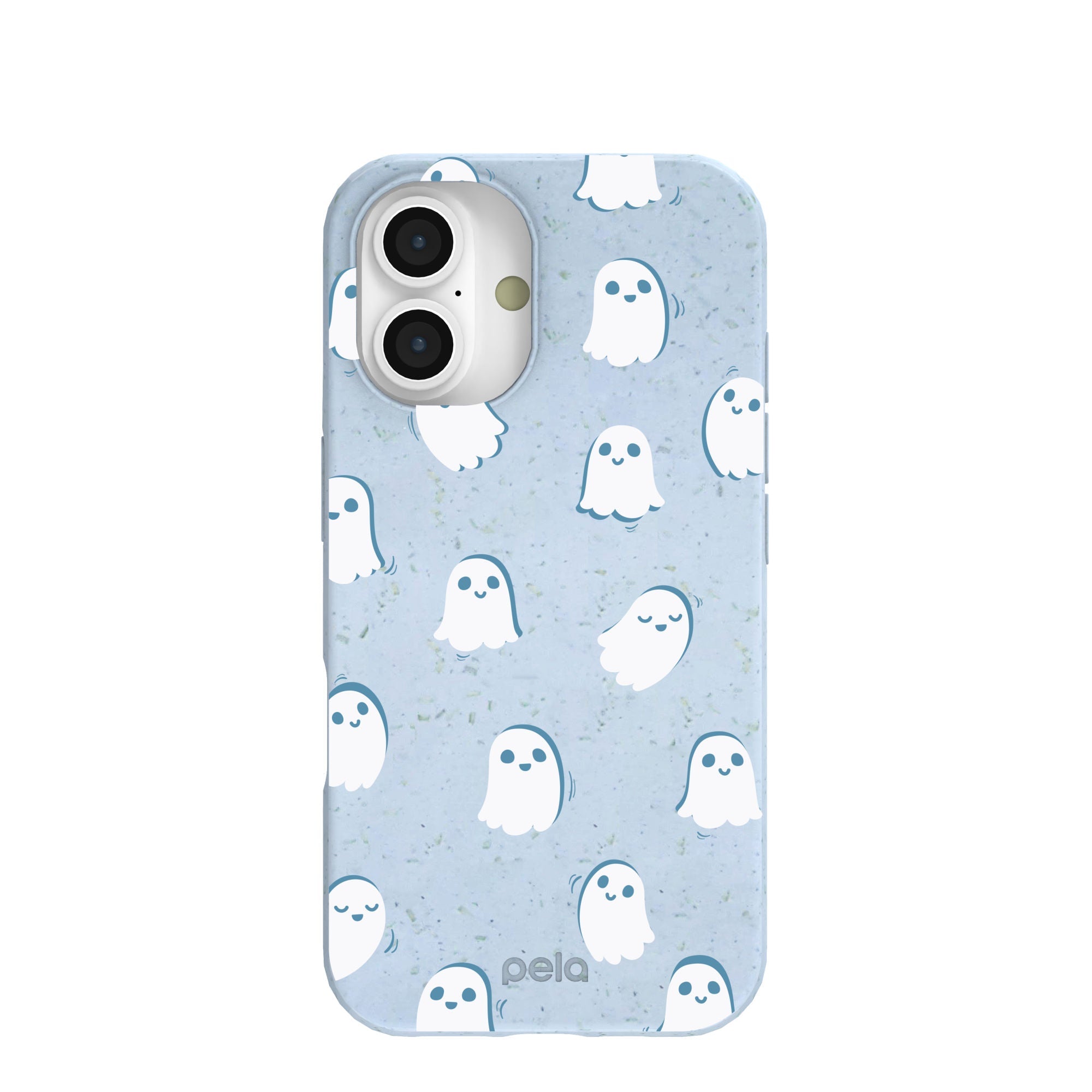 Powder Blue Ghostly iPhone 16 Case Refurbished - Pela Case refurbished available on Cerqular