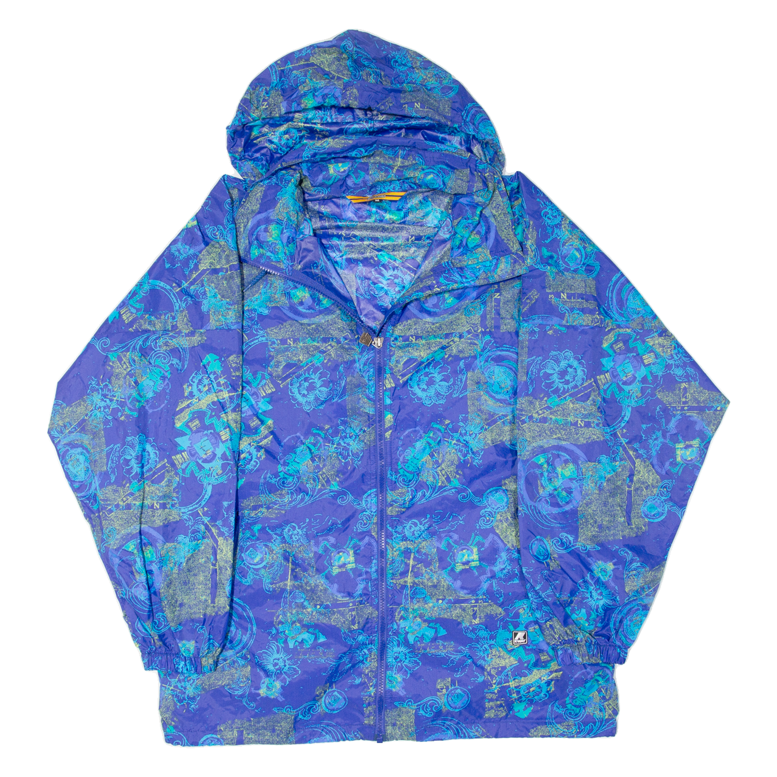 Womens Rain Jacket Blue Hooded Floral M Refurbished - N/A refurbished available on Cerqular