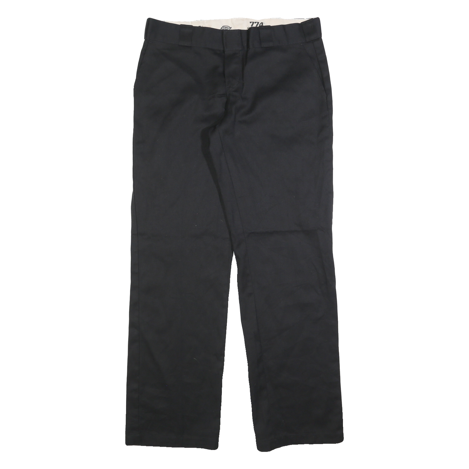 DICKIES Womens Cotton Blend Black Regular Straight Trousers W32 L32 Classic Refurbished - N/A refurbished available on Cerqular