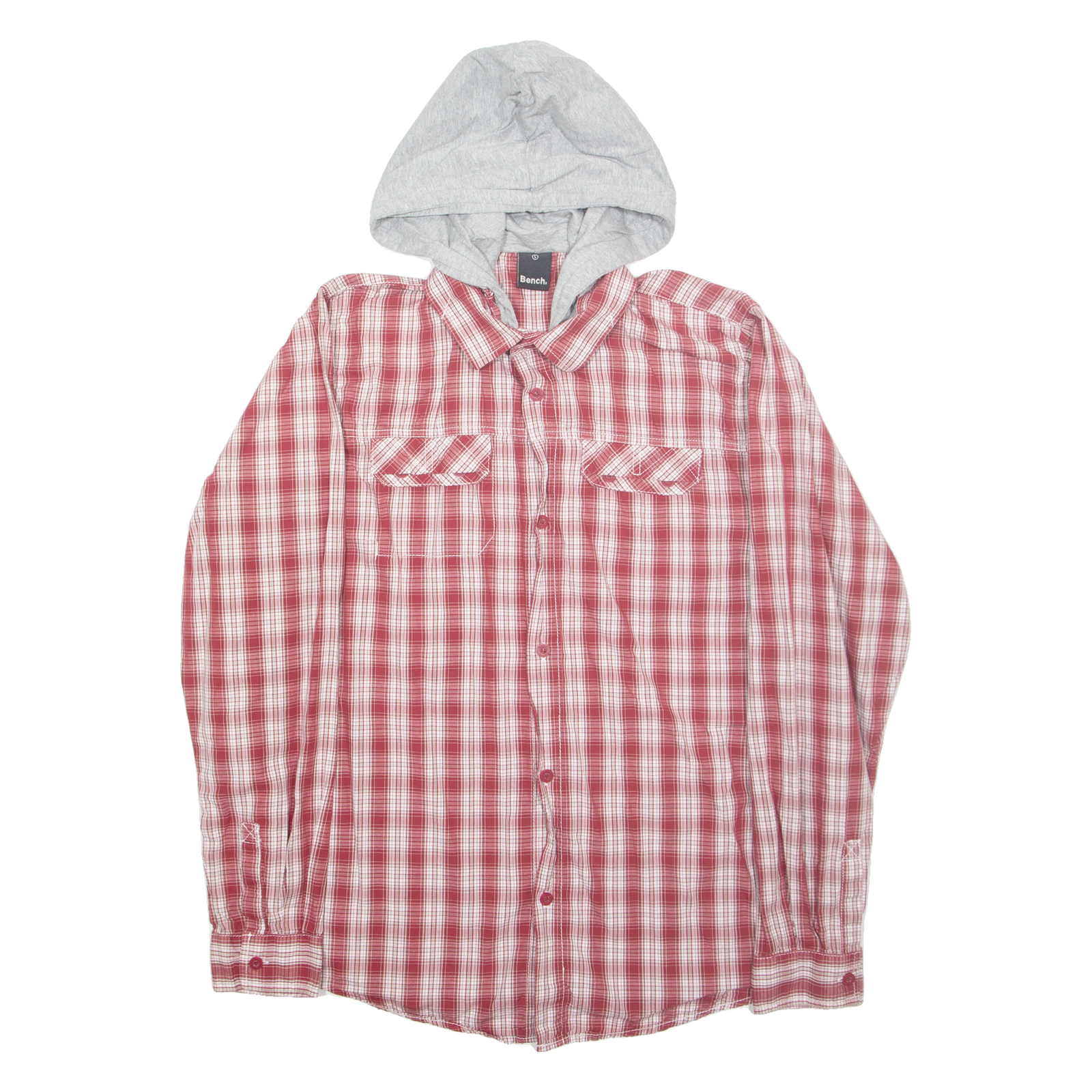 Buy BENCH Hooded Mens Shirt Red Check Long Sleeve L Refurbished - $23.39 BENCH Hooded Mens Shirt Red Check Long Sleeve L Refurbished - N/A refurbished available on Cerqular