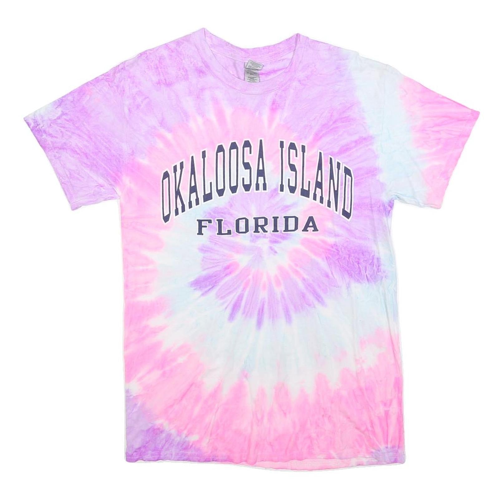 Buy GILDAN Womens Pink & Purple Tie Dye Okaloosa Island Florida T-Shirt M Short Refurbished - $14.29 GILDAN Womens Pink & Purple Tie Dye Okaloosa Island Florida T-Shirt M Short Refurbished - N/A refurbished available on Cerqular