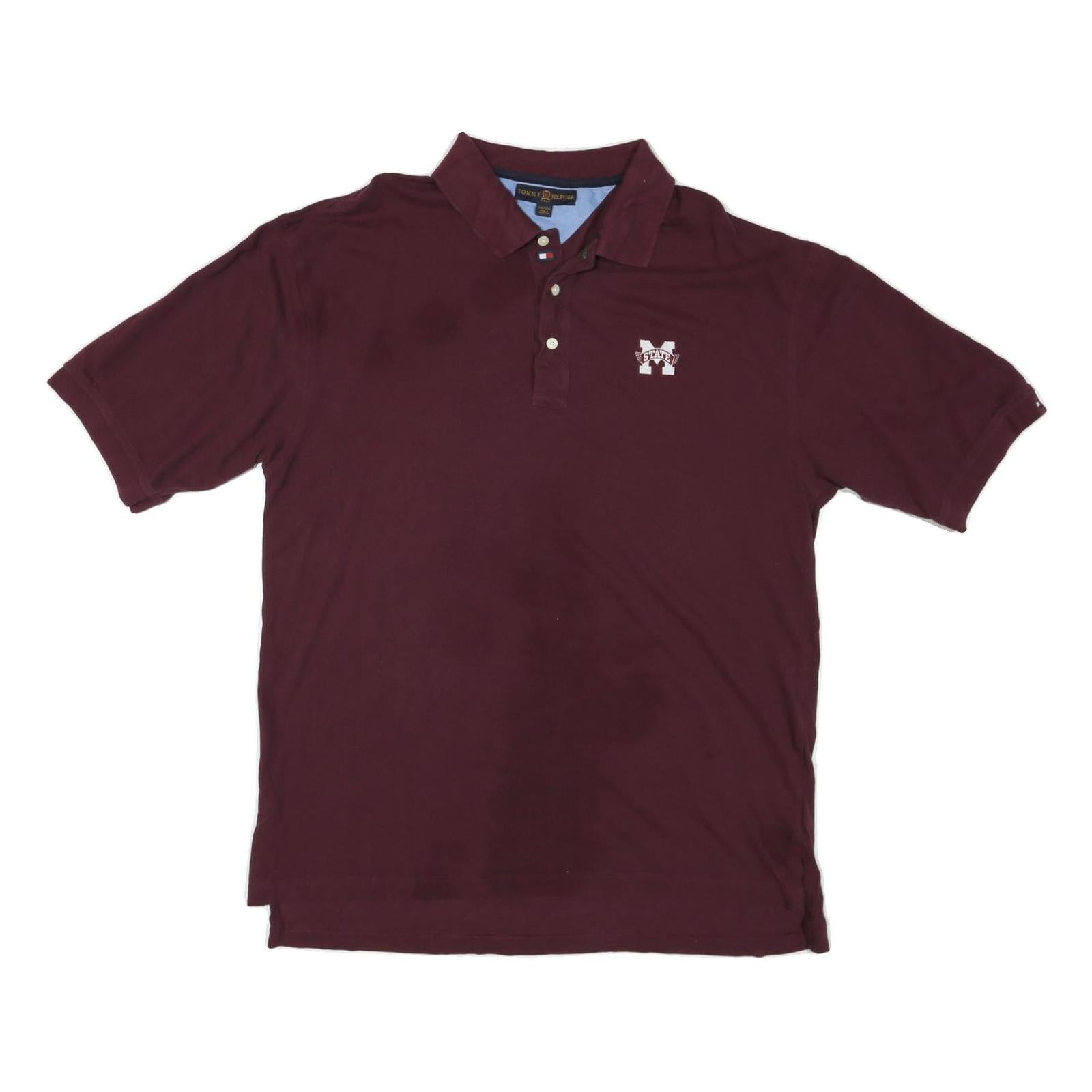 Buy TOMMY HILFIGER Mens Maroon 2XL Polo Shirt Cotton Blend Short Sleeve Plain Refurbished - $33.79 TOMMY HILFIGER Mens Maroon 2XL Polo Shirt Cotton Blend Short Sleeve Plain Refurbished - N/A refurbished available on Cerqular